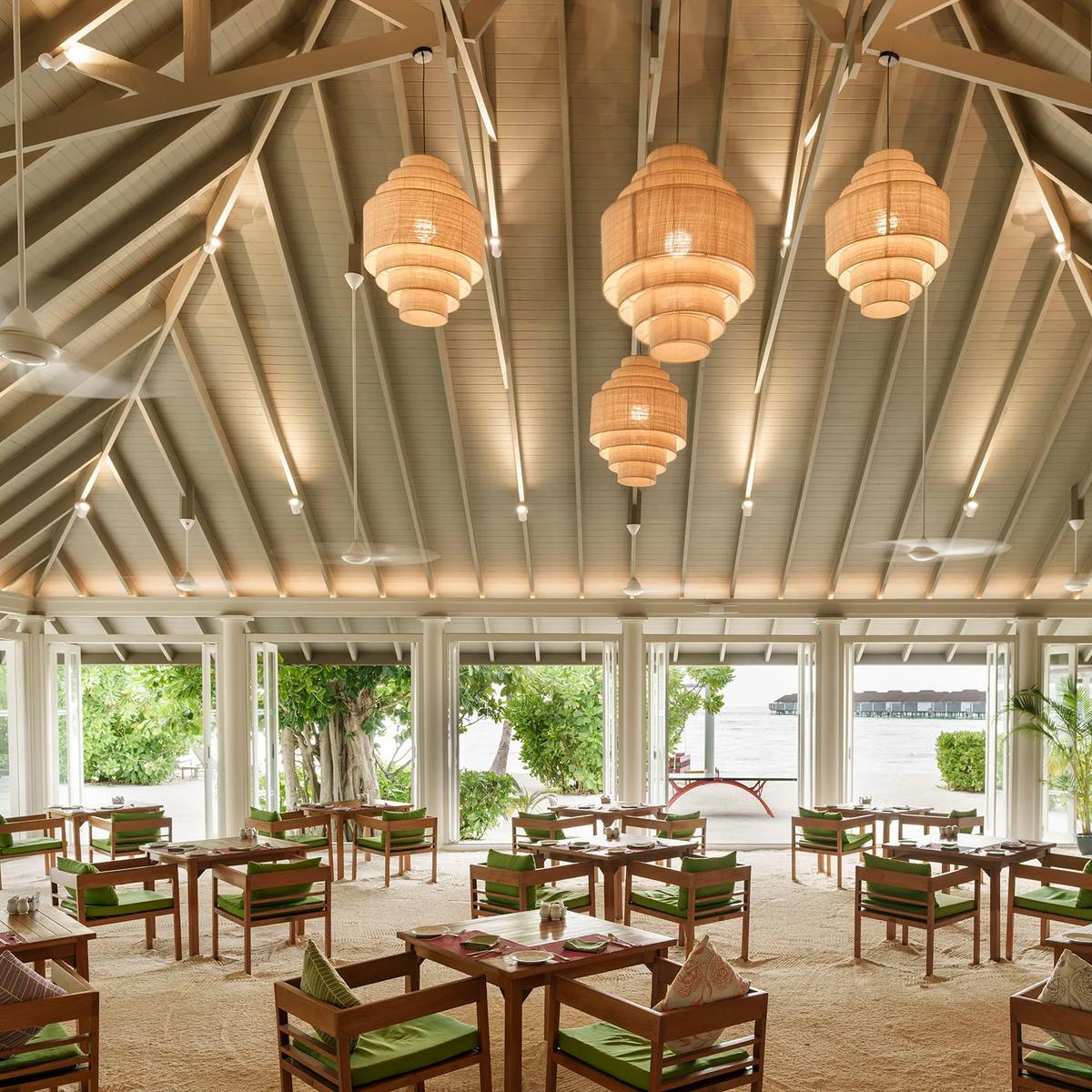 Buffet dining room at Malaafaiy, Dream Island