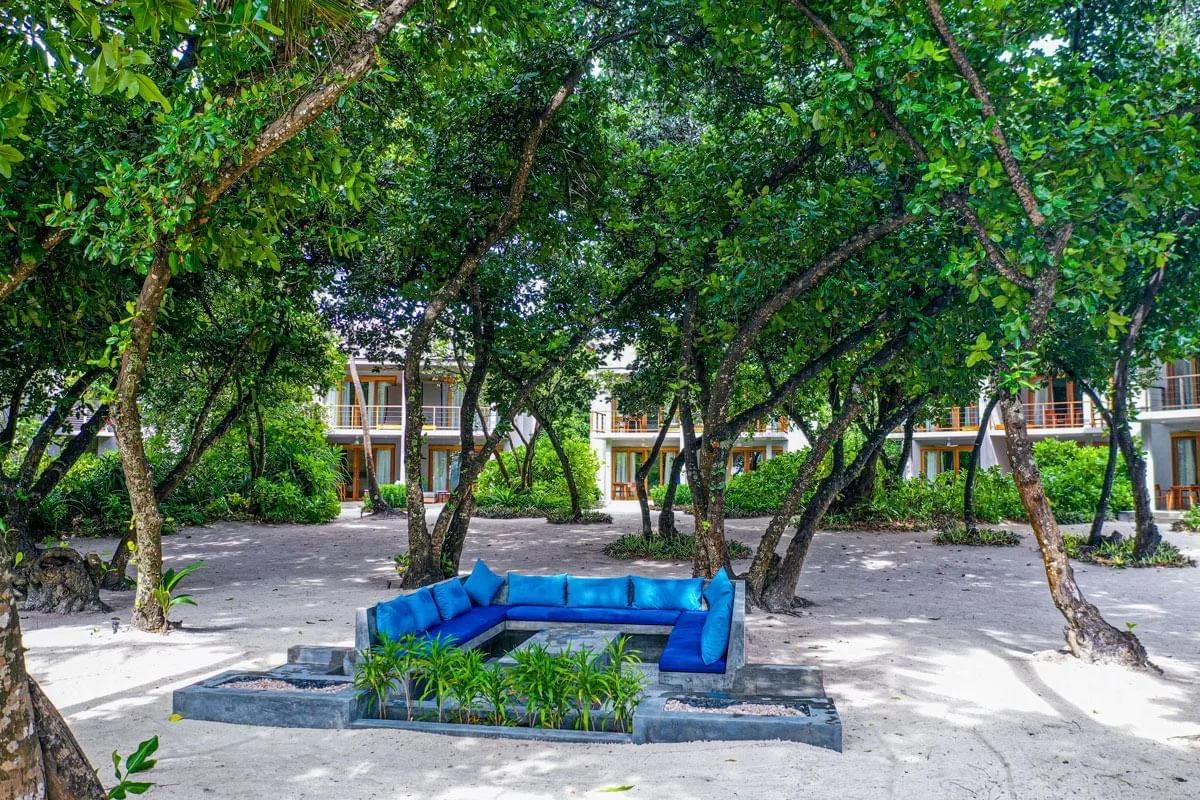 The exterior of the Family 4 Bedroom Nest at Ifuru Island Maldives