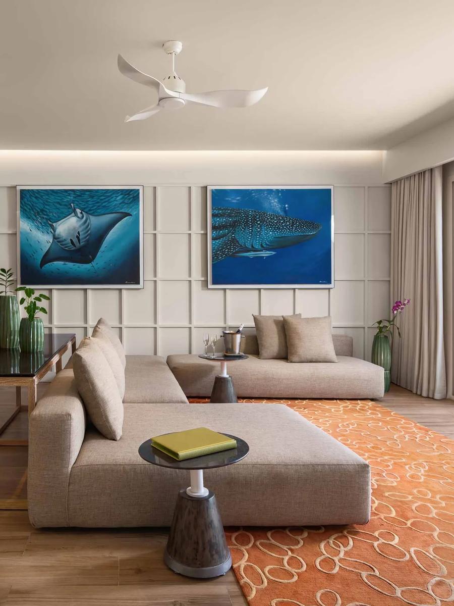 A Superior Beach Villa with Pool's terrace and 8x3 m pool