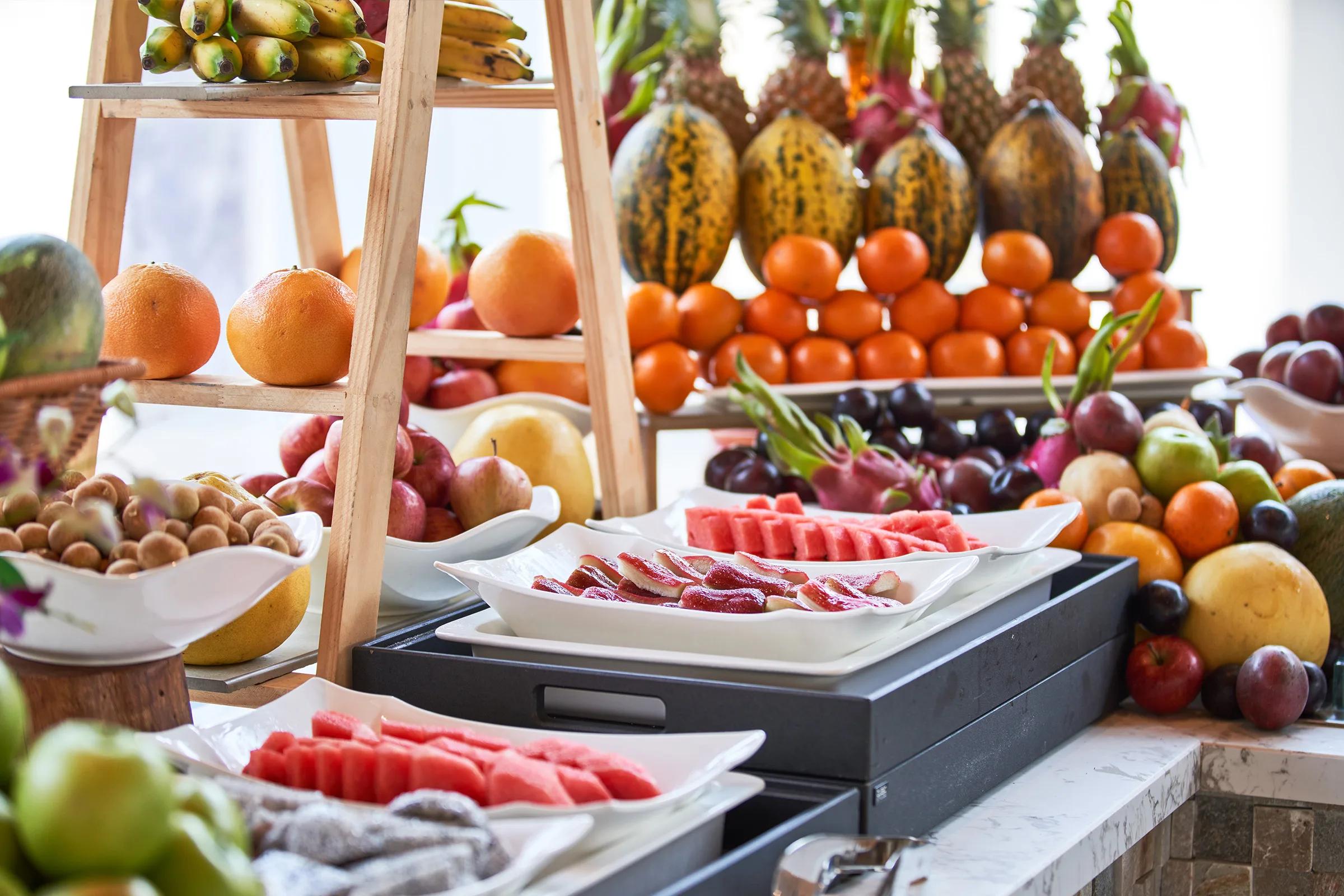 The breakfast buffet at Baraabaru, Siyam World