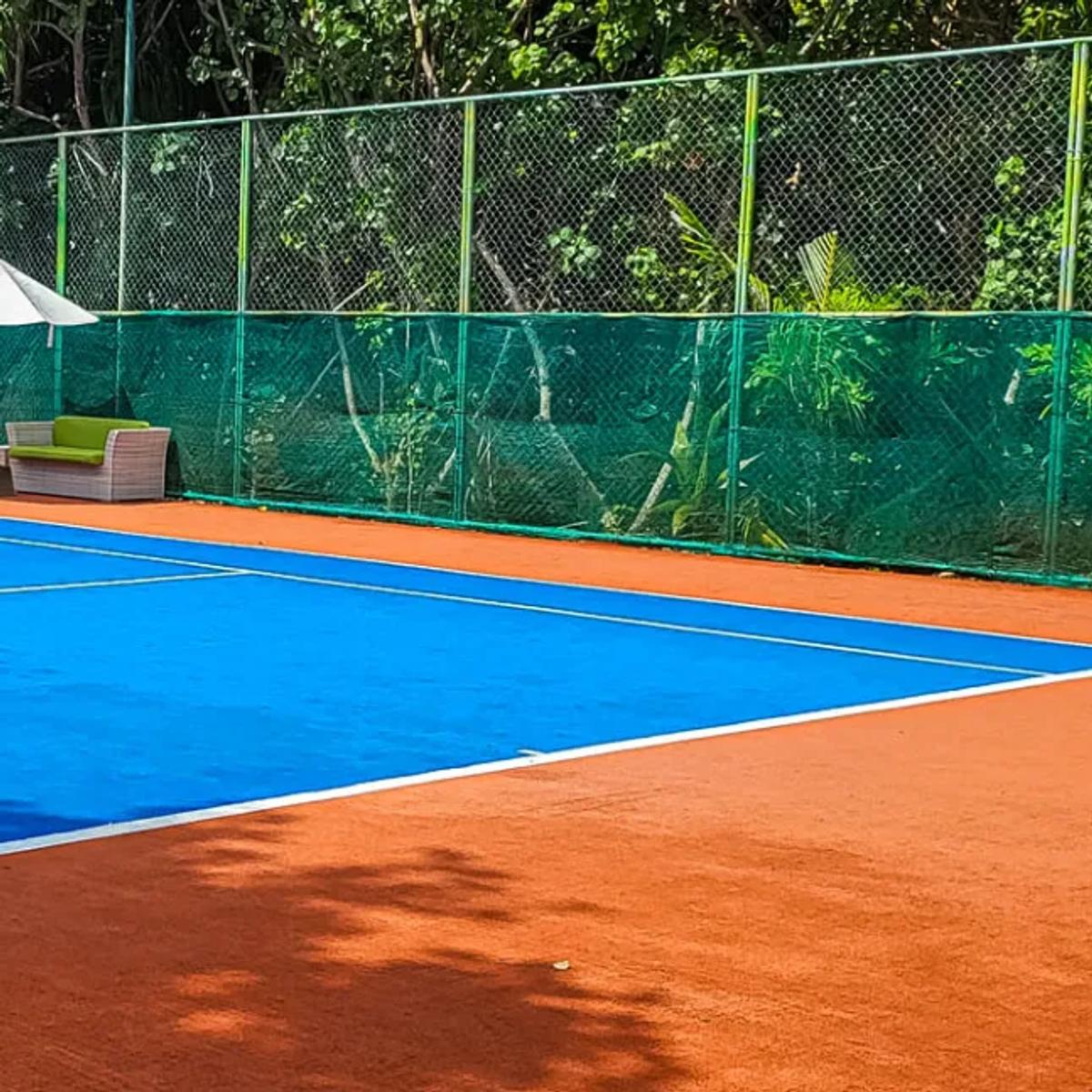 The tennis court at JA Manafaru