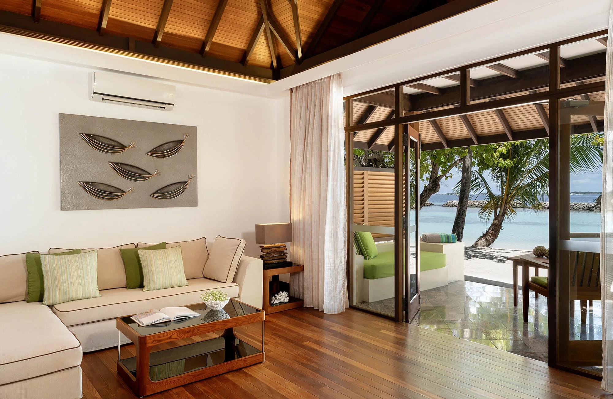 A Beach Villa (Jacuzzi) at Niva Kurumba on the beachfront