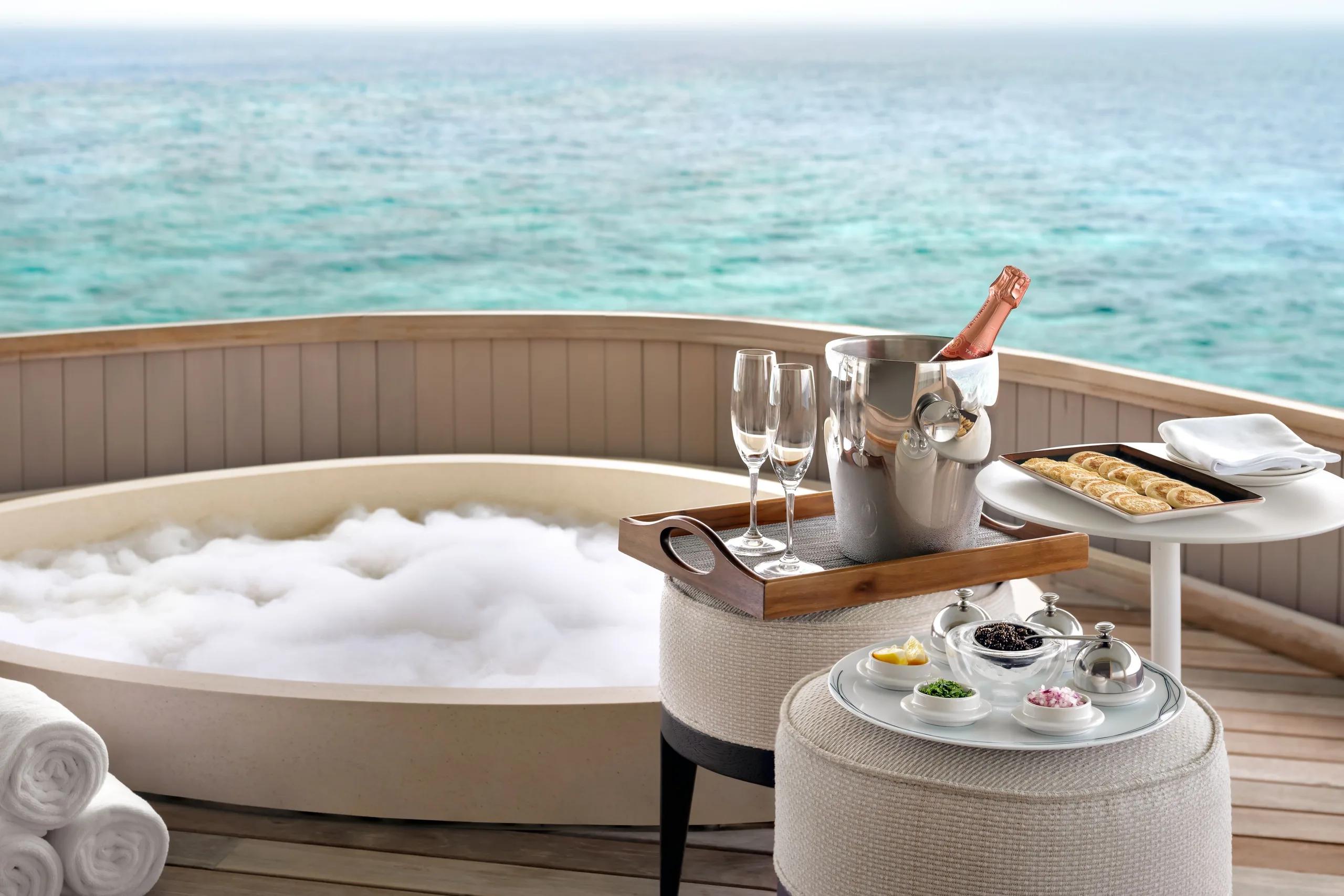 A spa treatment underway at Iridium Spa