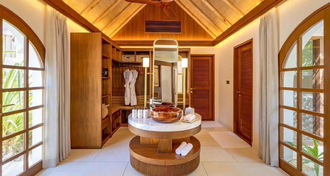 A Sunset Beach Pool Villa at RAH GILI Maldives, beachfront with a private pool