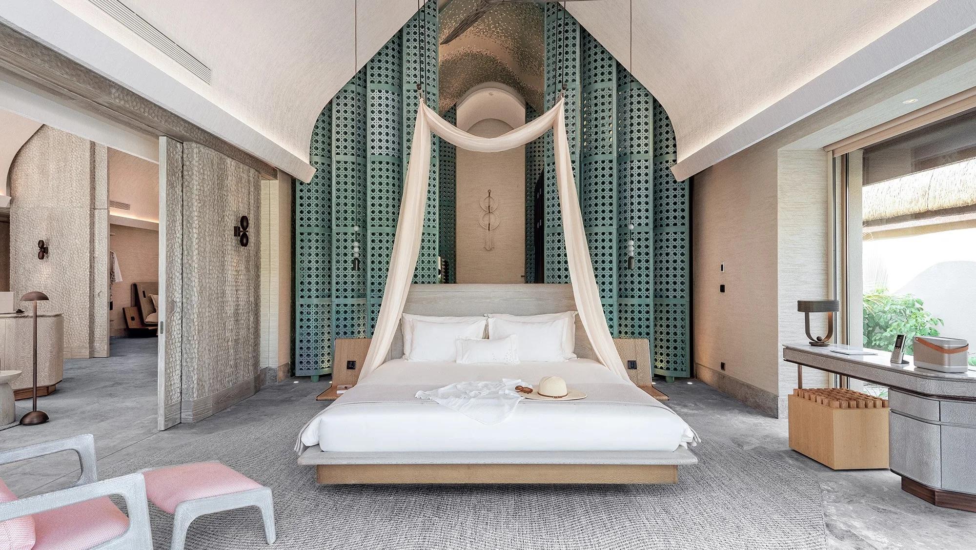 Exterior of a Two Bedroom Beach Pool Villa at Joali Being — the larger Two Bedroom Wellbeing Beach Pool Villa has no dedicated published photo, so its closest sibling category stands in here