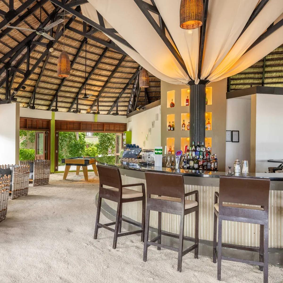 Interior of Kuredhi Pool Bar at Angsana Velavaru