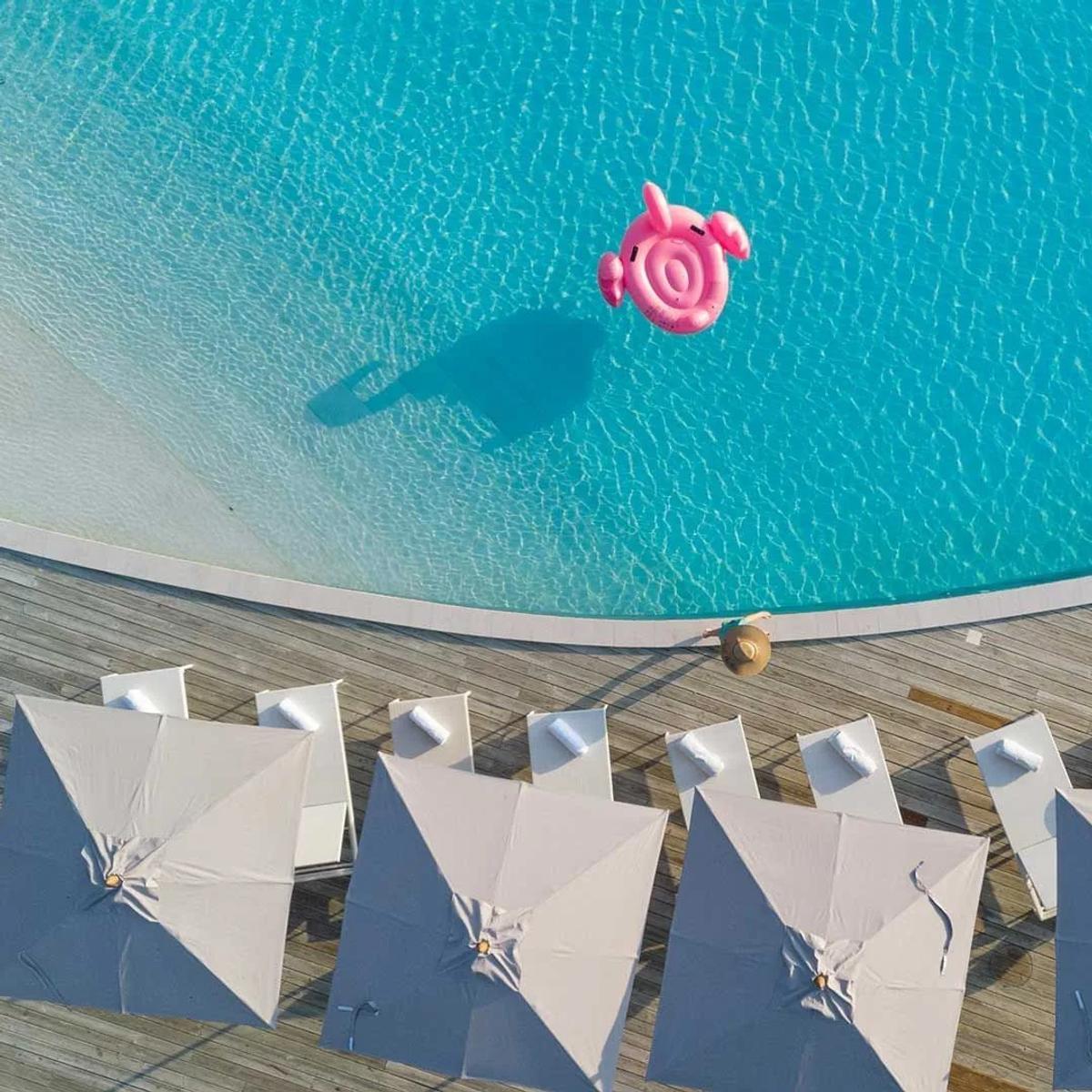 The resort's main pool at Ifuru Island Maldives — no dedicated photograph of Hubba Hubba was published, so this pool image stands in