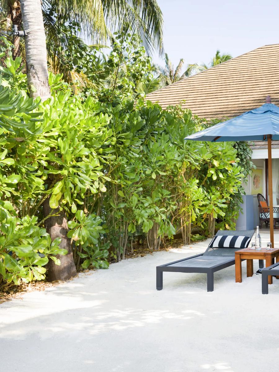 Beach view from the Beach Villa at SAii Lagoon Maldives