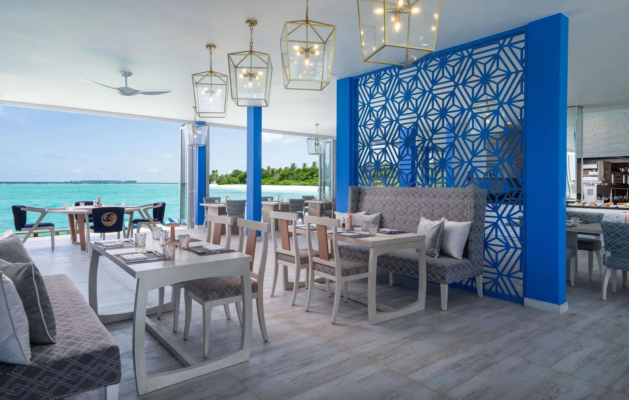 The Waterfront, Ifuru Island Maldives' New World Cuisine restaurant