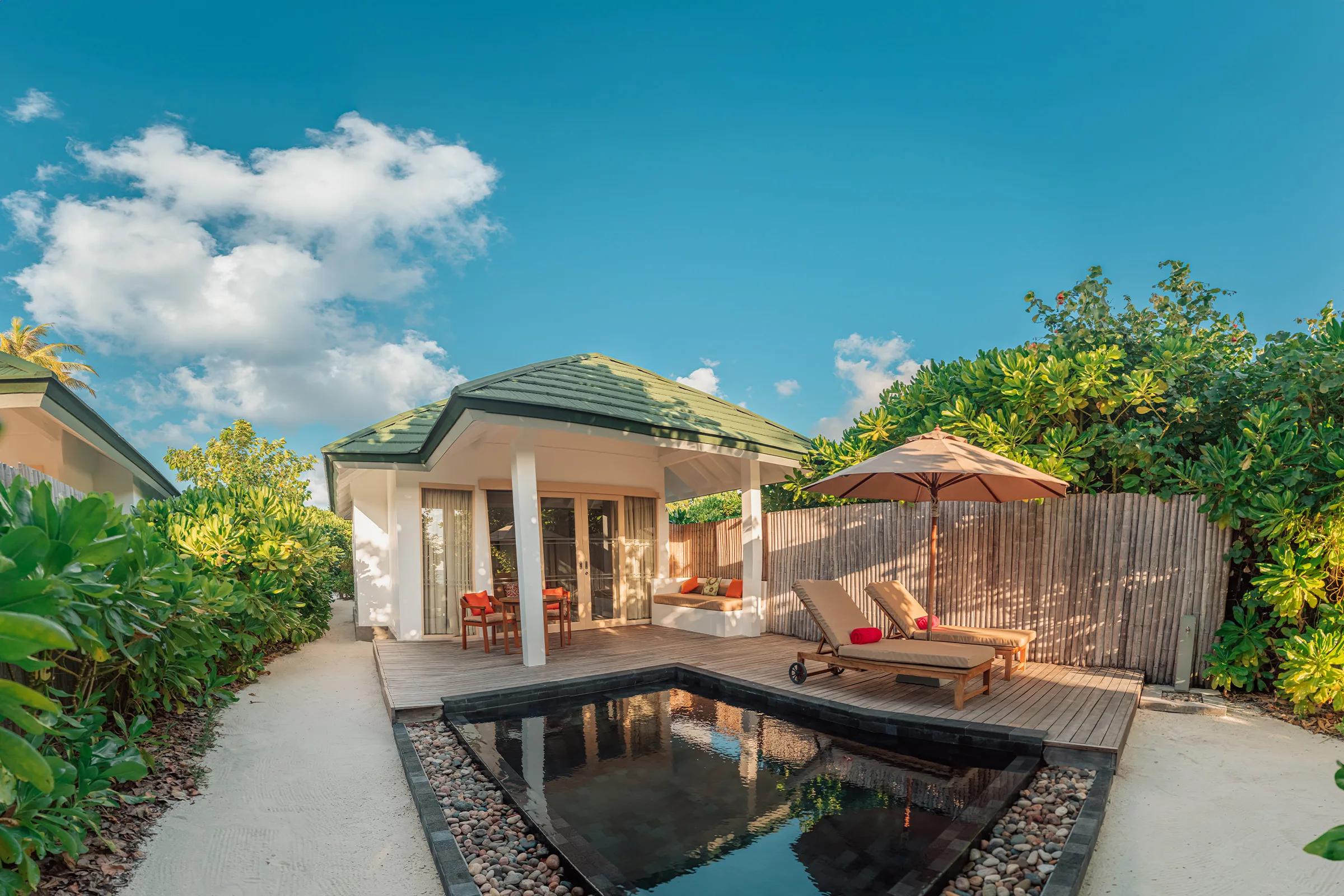 A Sunset Pool Beach Villa at Siyam World