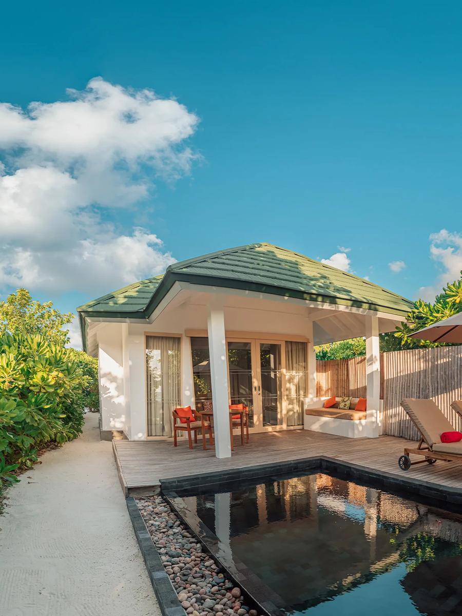A Sunset Pool Beach Villa at Siyam World