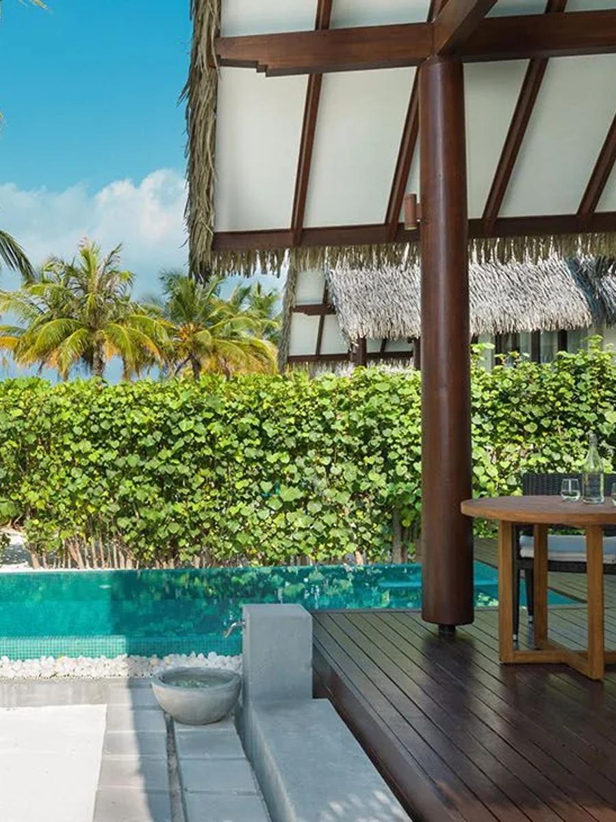 A Pool Beach Villa at Heritance Aarah with its private plunge pool and sun deck