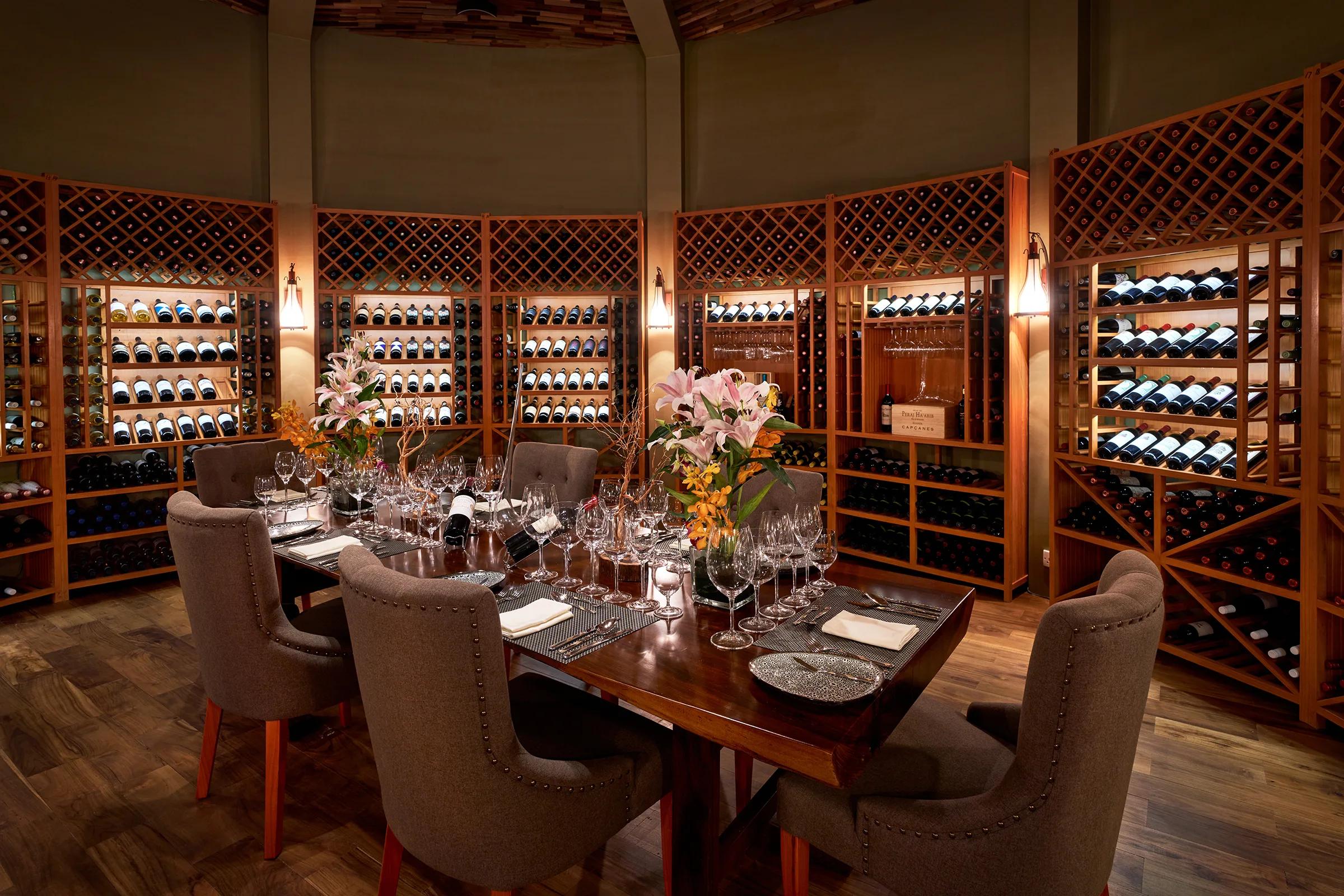 Barrique, Siyam World's private wine-cellar dining room
