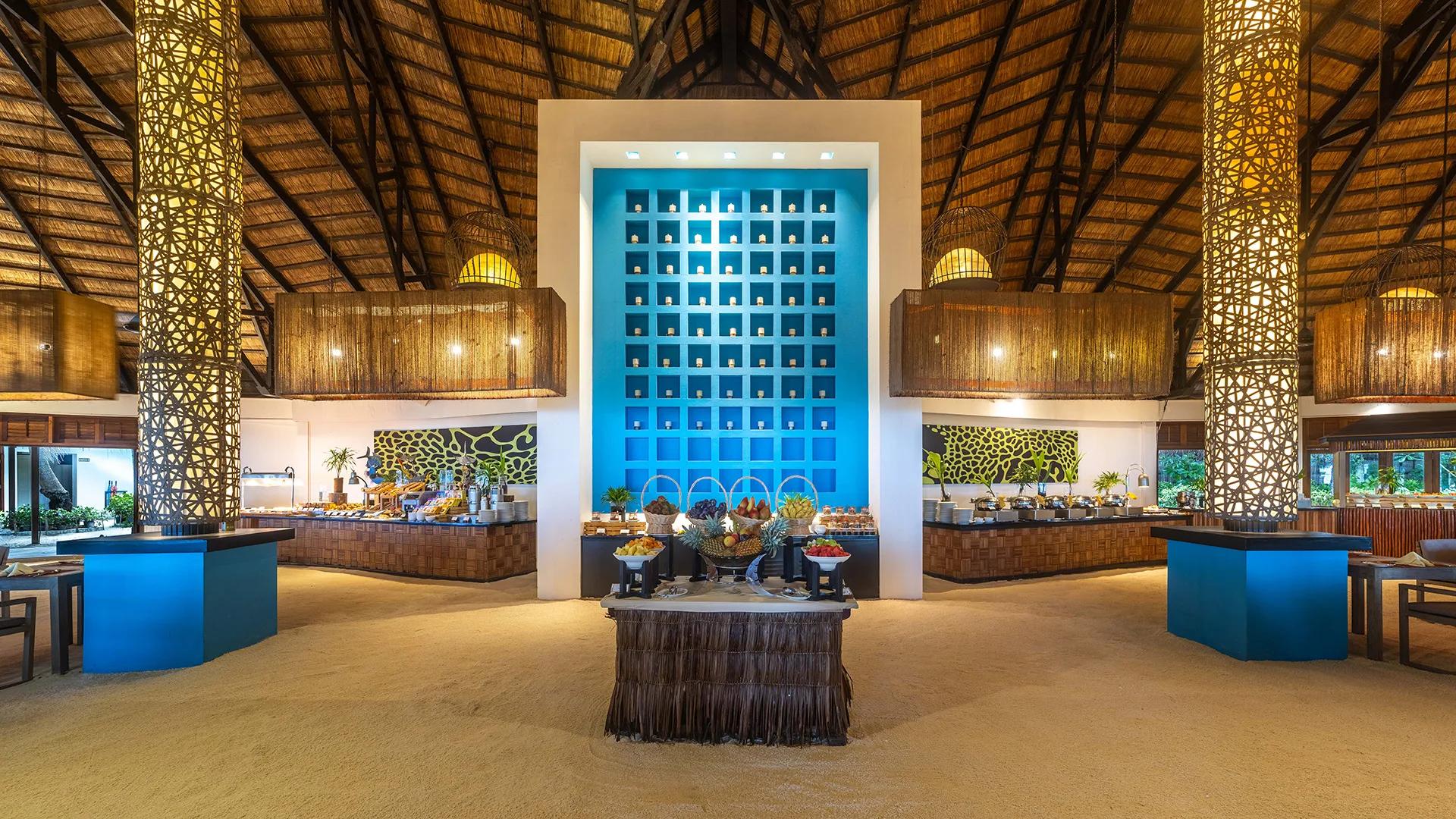 Interior of Kaani Restaurant at Angsana Velavaru