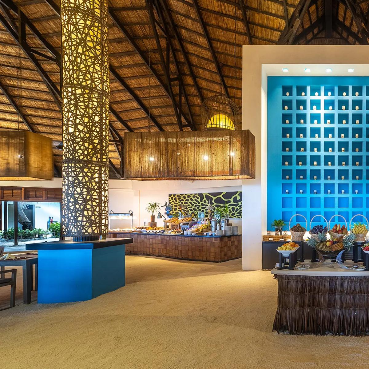Interior of Kaani Restaurant at Angsana Velavaru