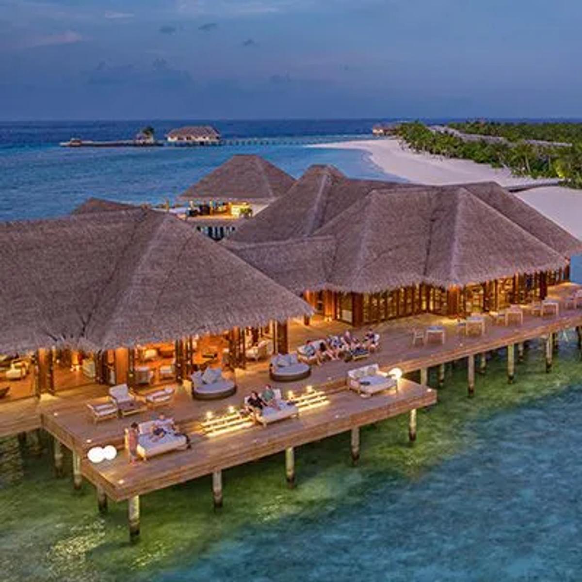 Baani, the Ocean Wing's overwater dining room at Heritance Aarah