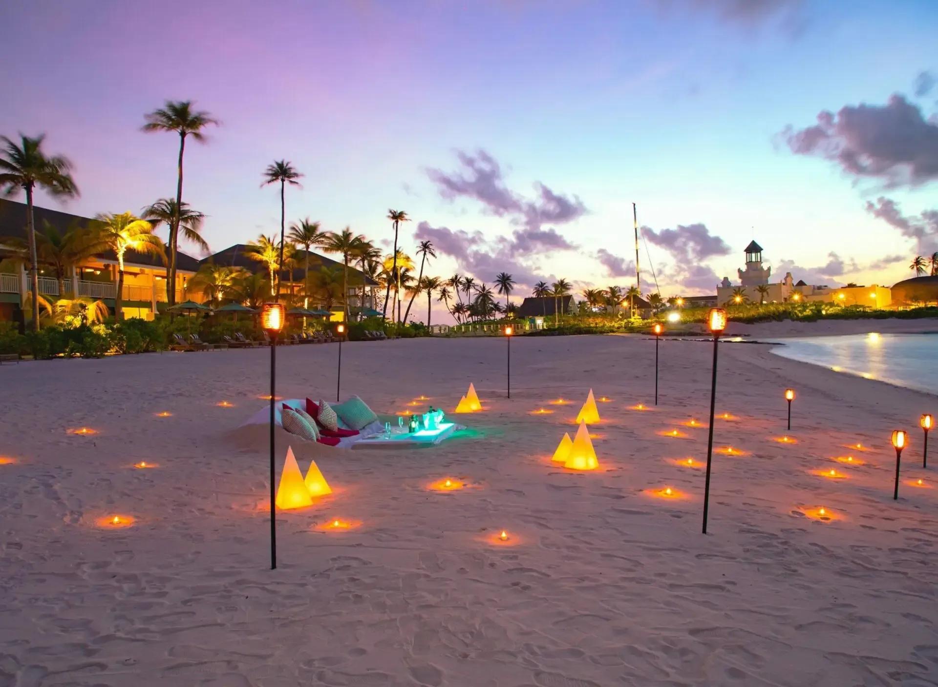Private dining table set up for Dine by Design at SAii Lagoon Maldives
