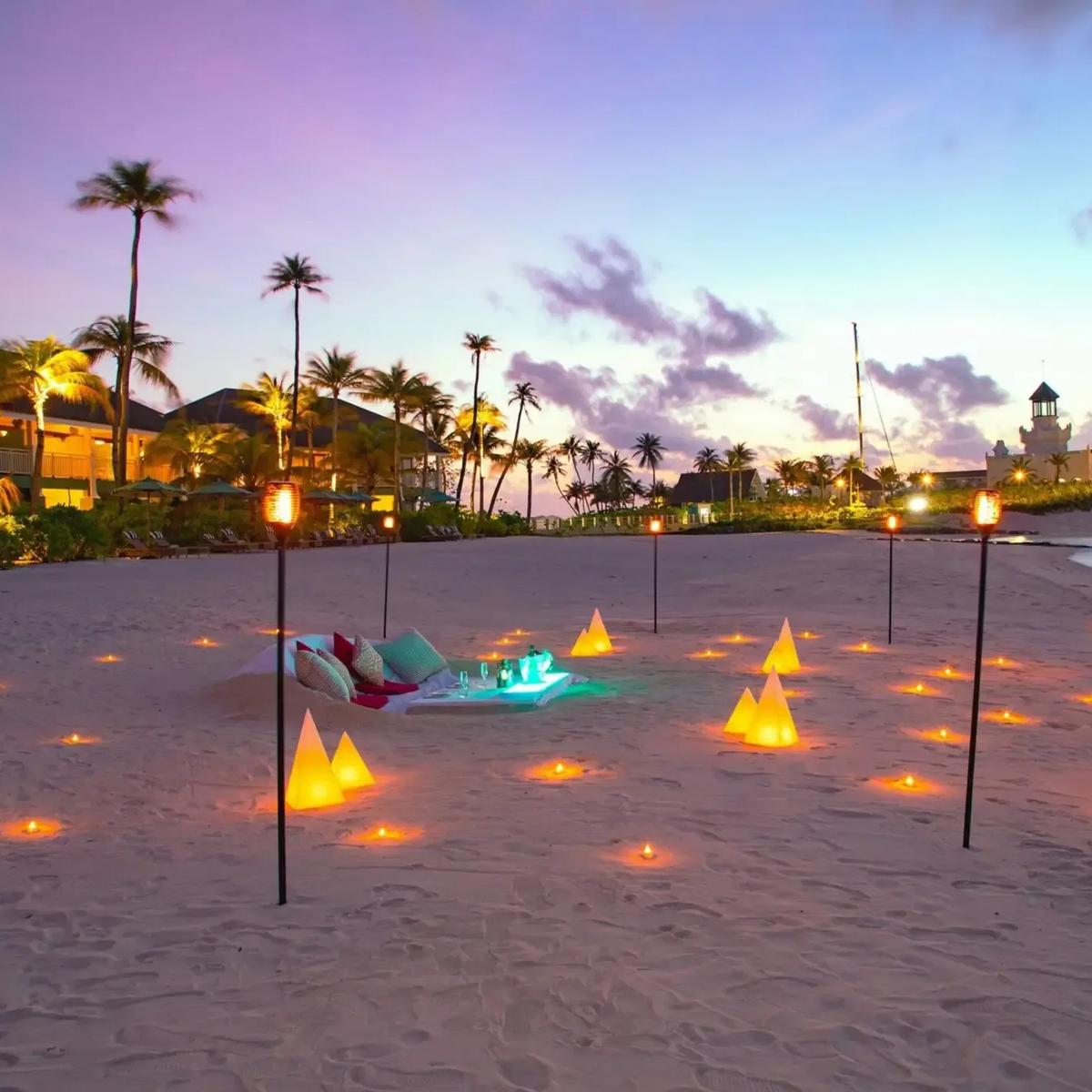 Private dining table set up for Dine by Design at SAii Lagoon Maldives