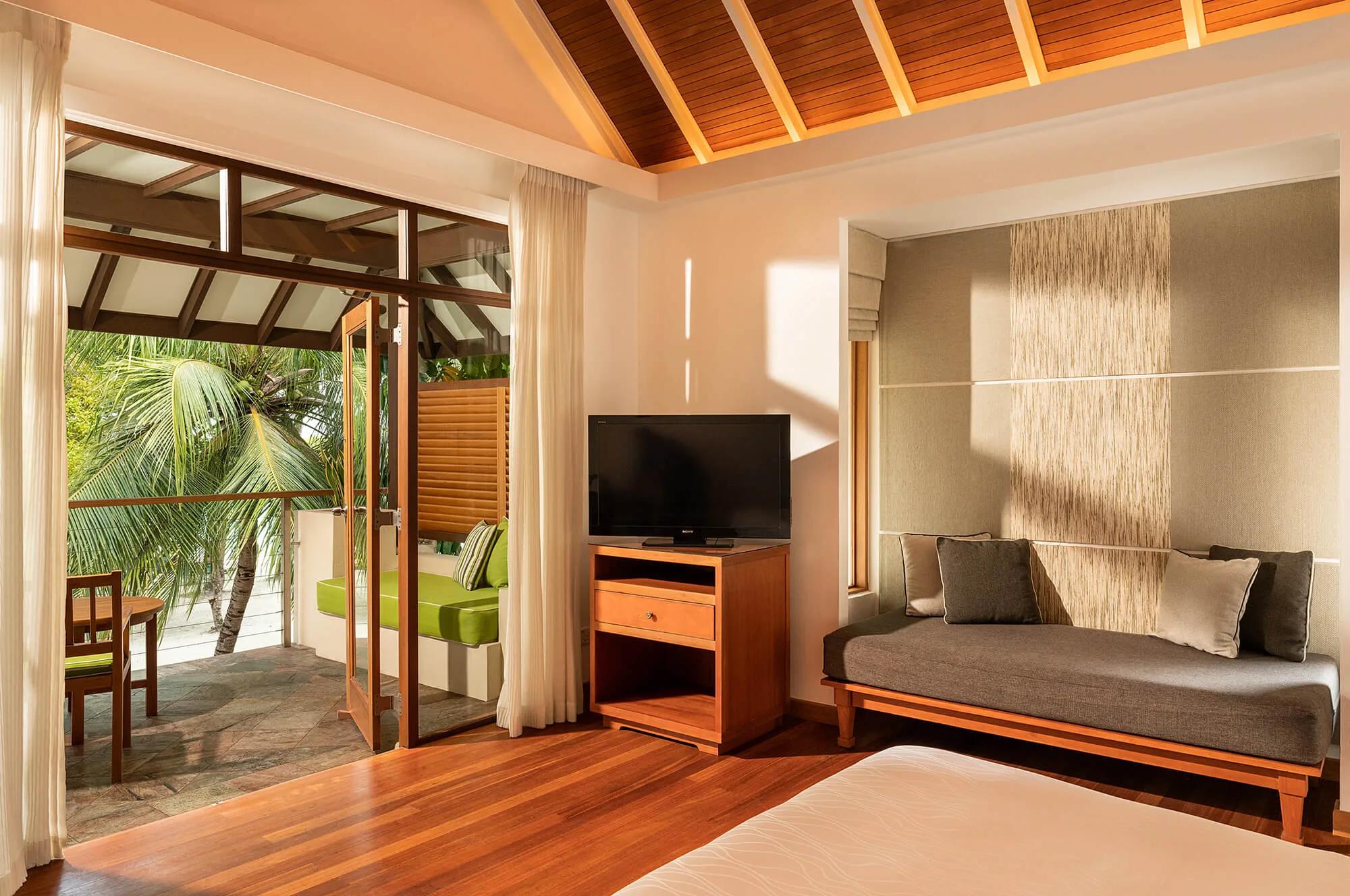 Interior of a Superior Room at Niva Kurumba — the Two Bedroom Superior Room pairs two of these interconnecting rooms; no dedicated photograph of the combined configuration was available