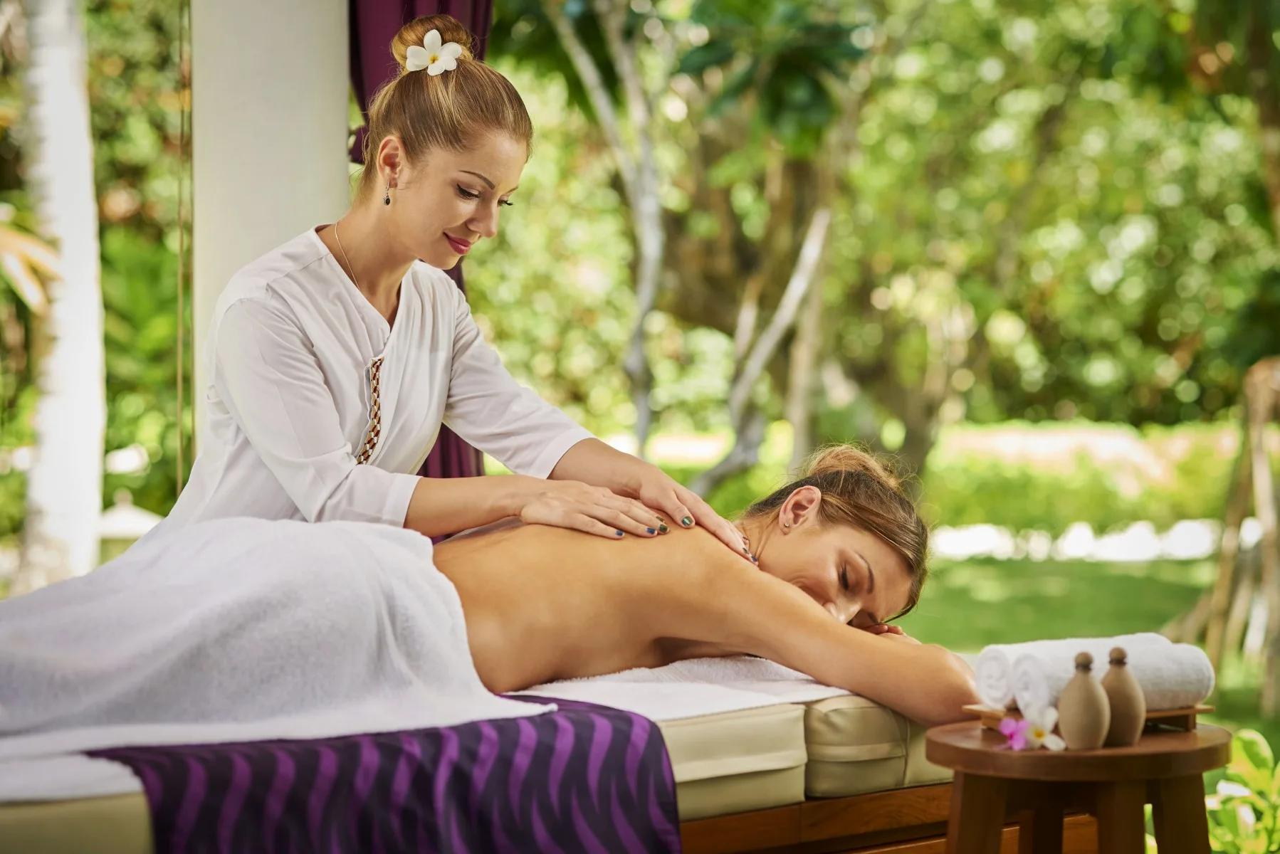 A treatment room at Suvadiva Spa, Mercure Maldives Kooddoo Resort