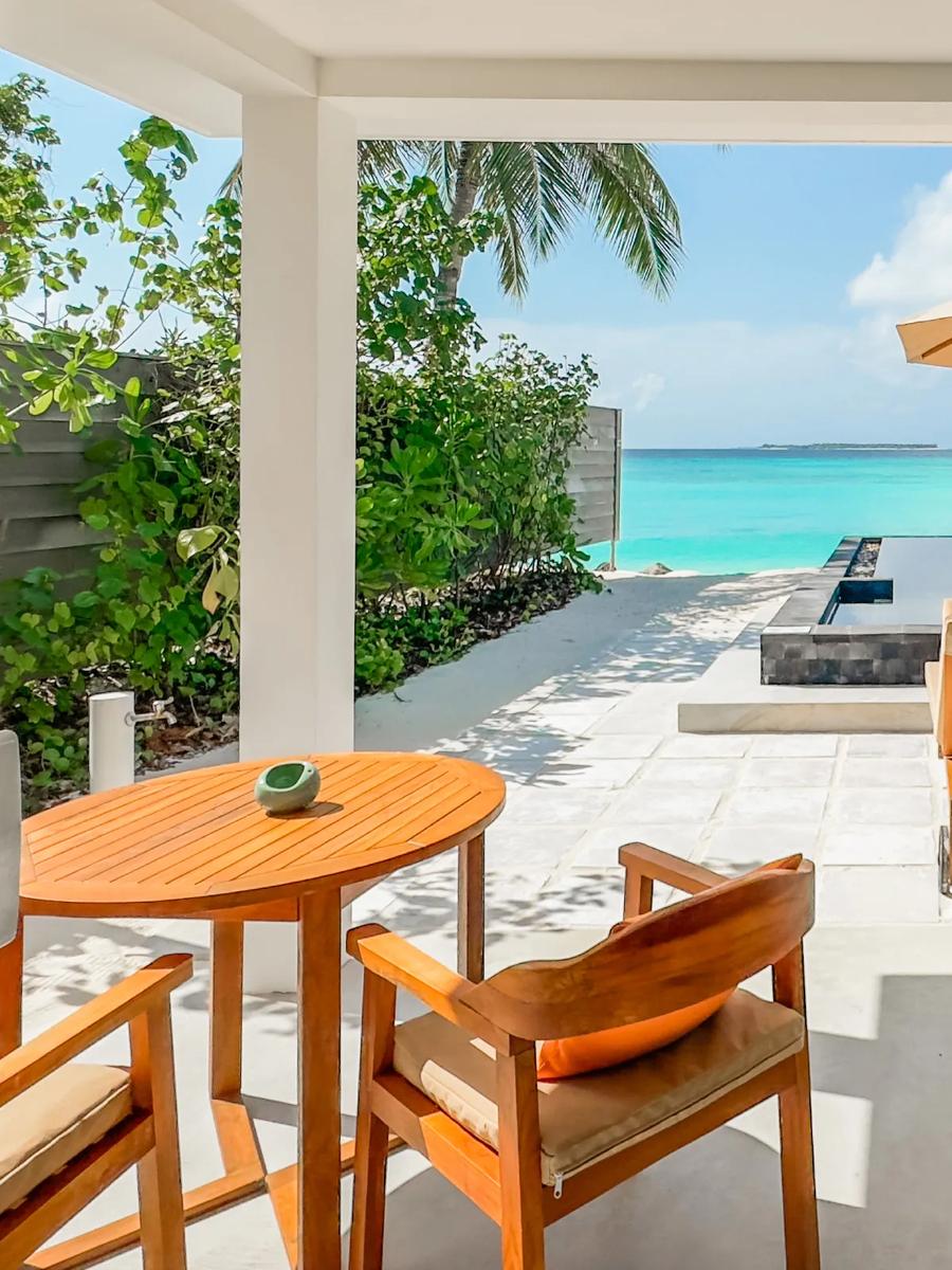 Beach Suite with Pool's private pool and beachfront setting at Siyam World