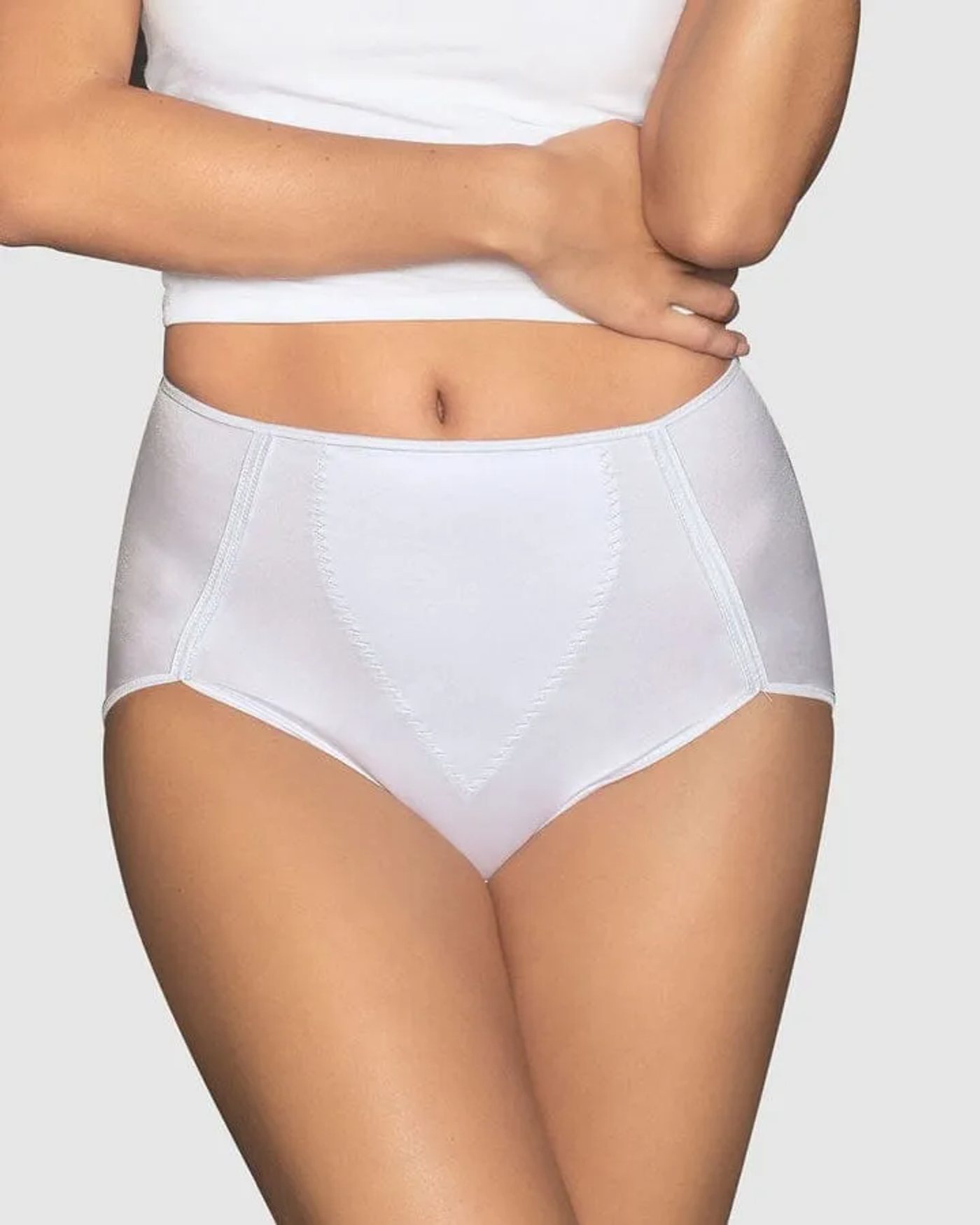 Panty clásico de control · Ref. 0243 · Blanco