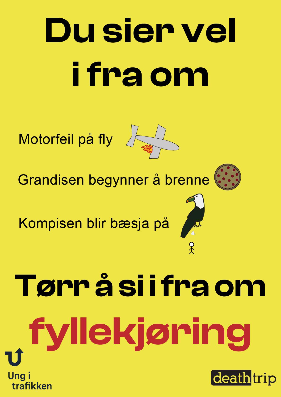 Plakat tørr å si ifra om 20 min