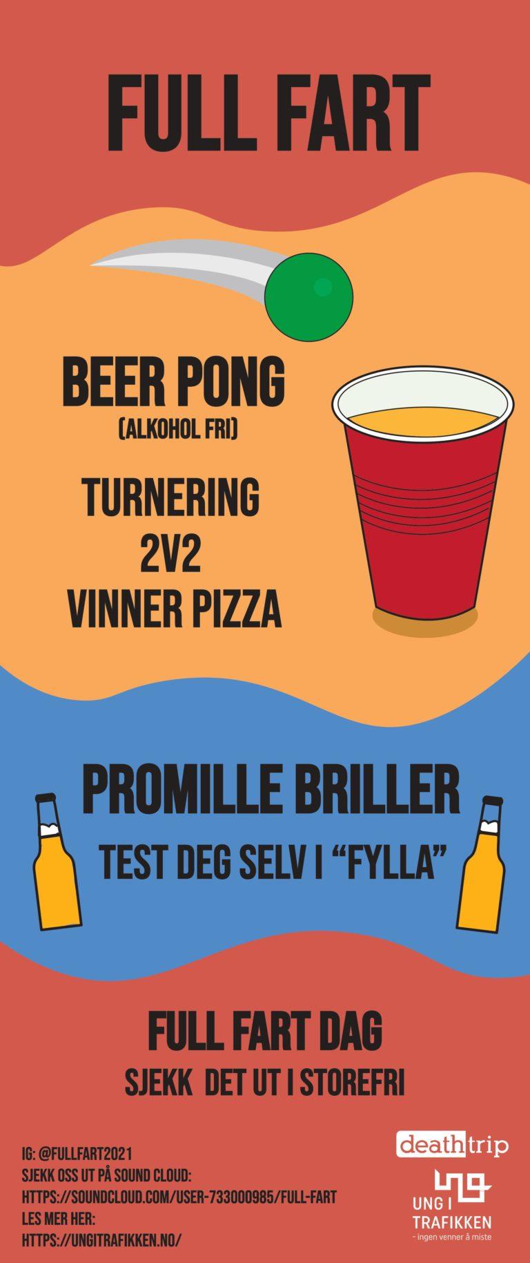 Invitasjon til beer pong turnè.