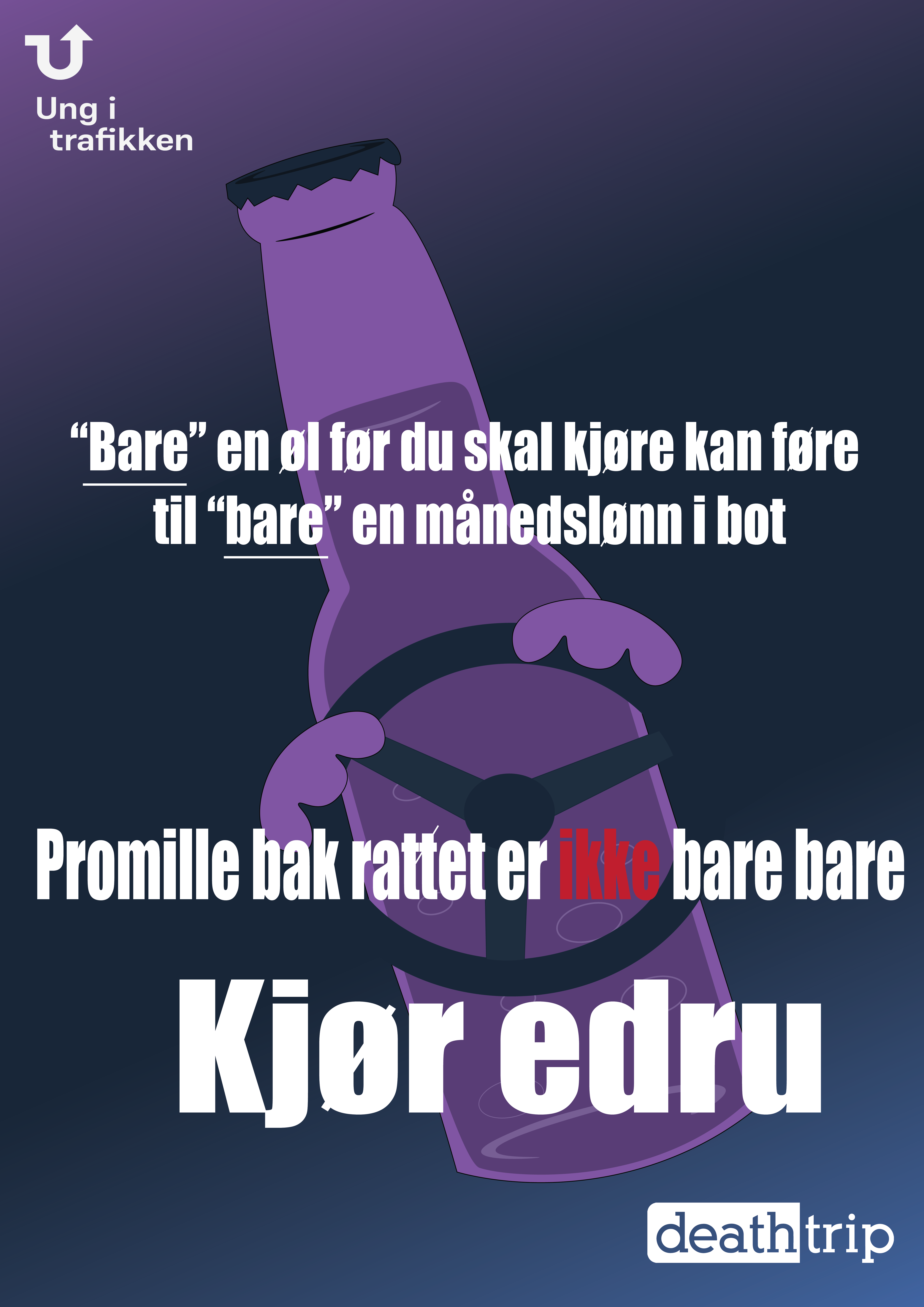 Infoplakat: Kjør edru