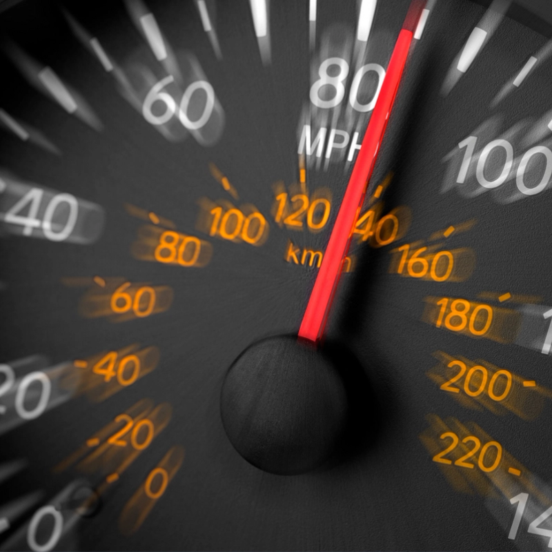 Speeding-speedometer