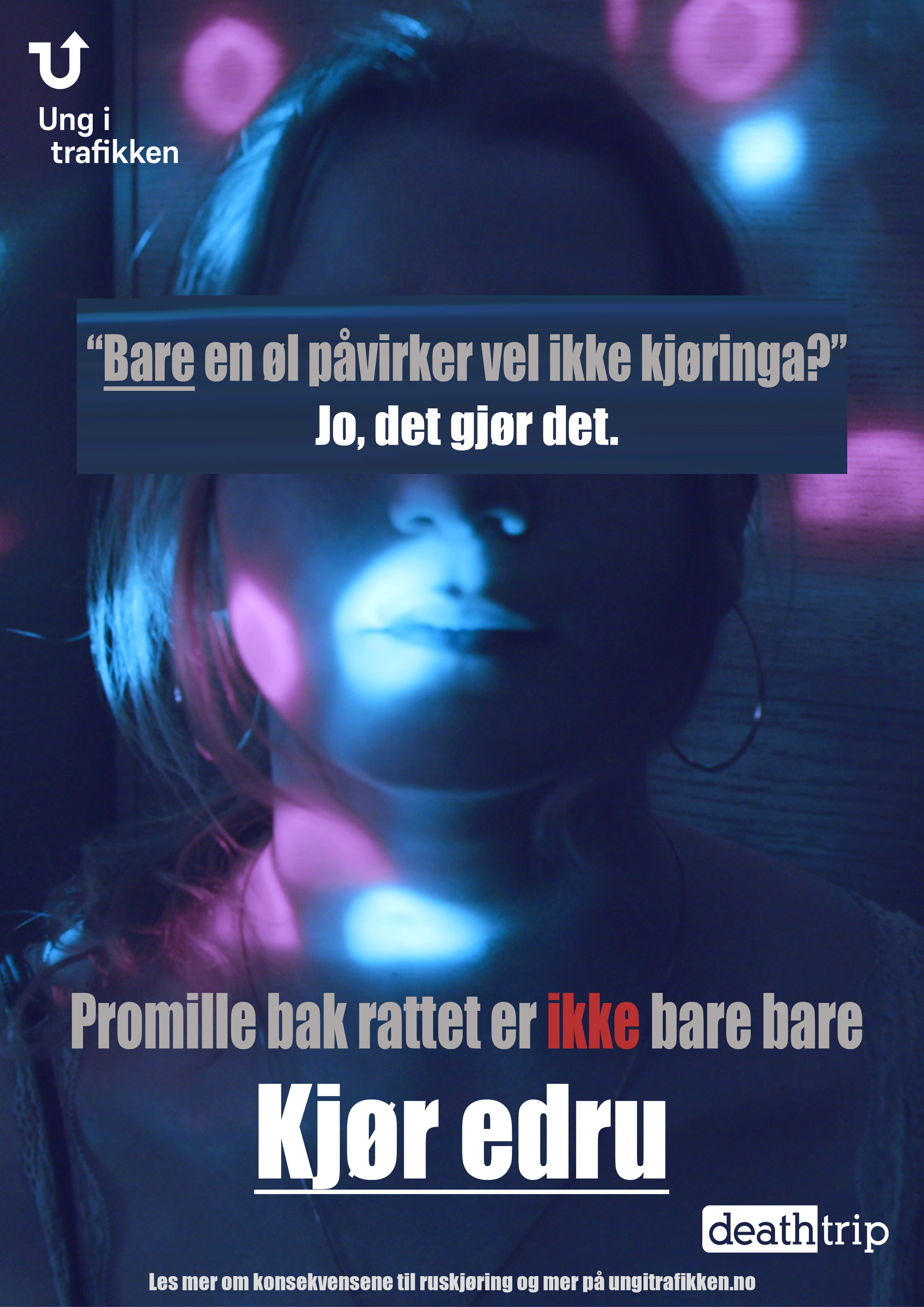 Plakat 1- Kjør edru