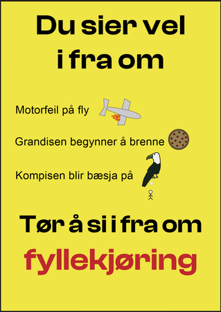 Tørr å si ifra om fyllekjøring