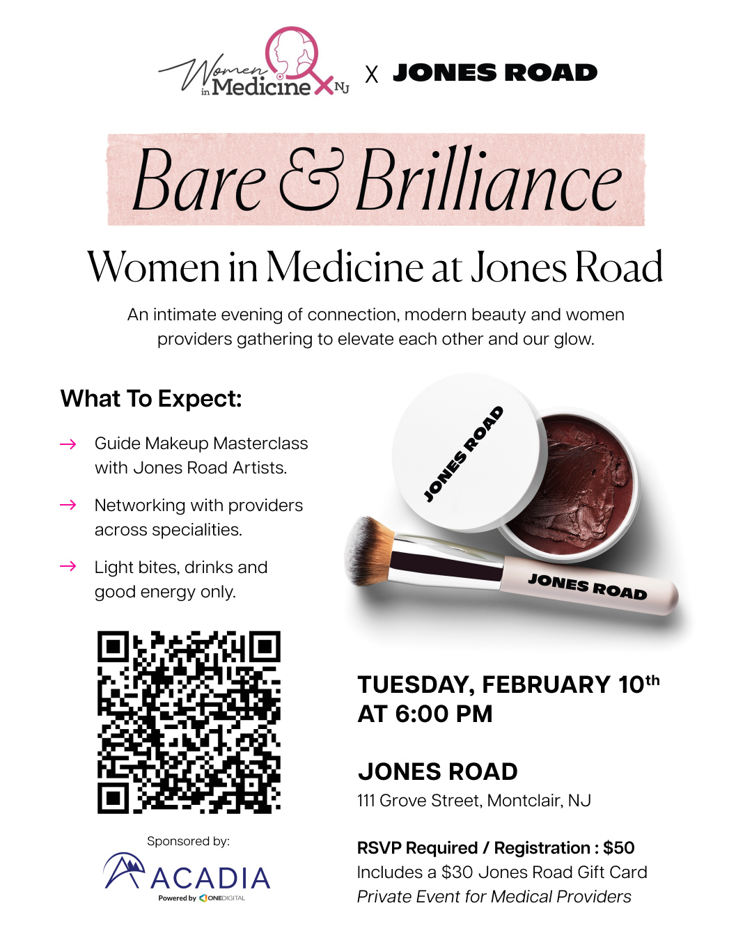 Bare & Brilliance: Women in Medicine at Jones Road