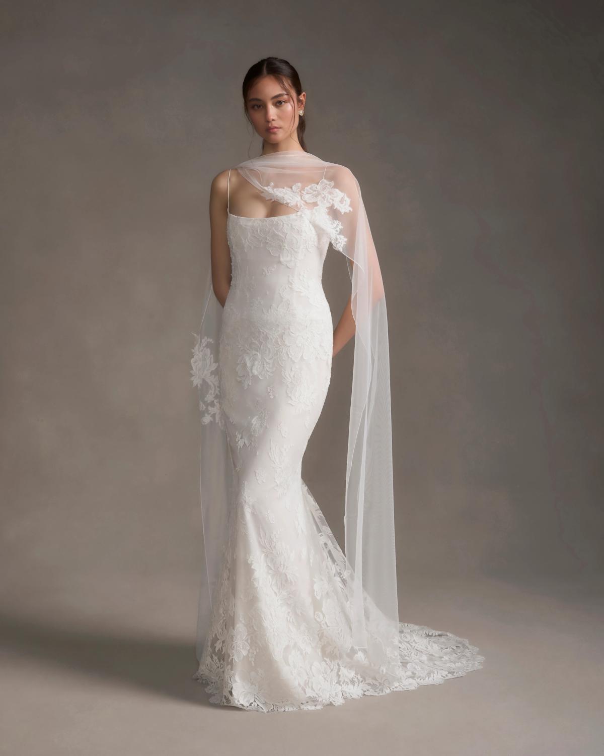 TULLE SCARF WITH LACE | Alexandra Grecco