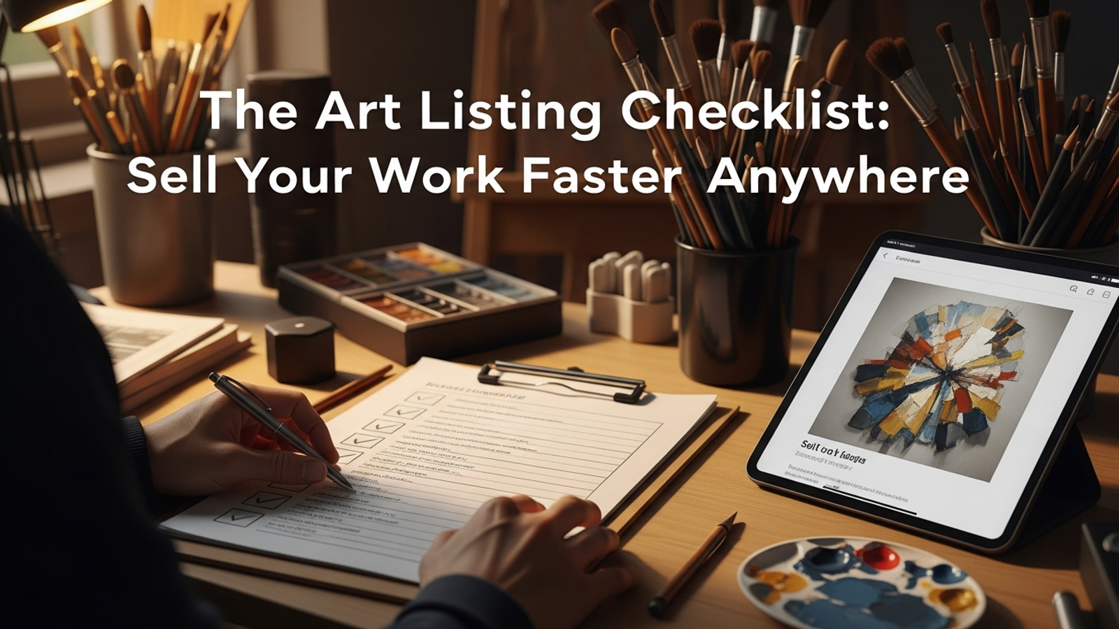 The Art Listing Checklist: Sell Your Work Faster, Anywhere cover