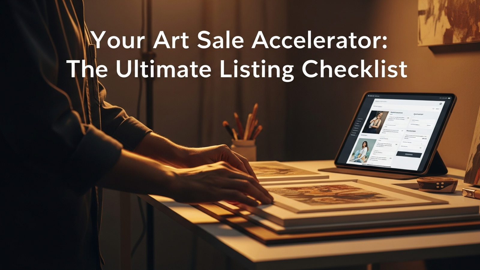 Your Art Sale Accelerator: The Ultimate Listing Checklist cover
