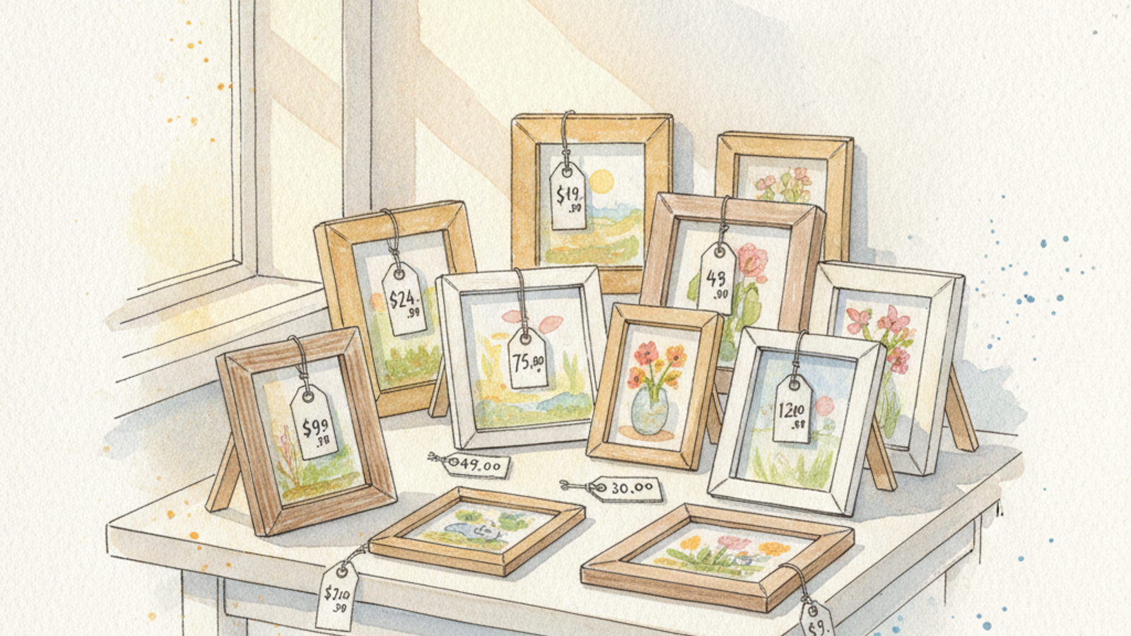 Unlocking Sales: Psychological Pricing for Artists on Etsy & Saatchi Art cover