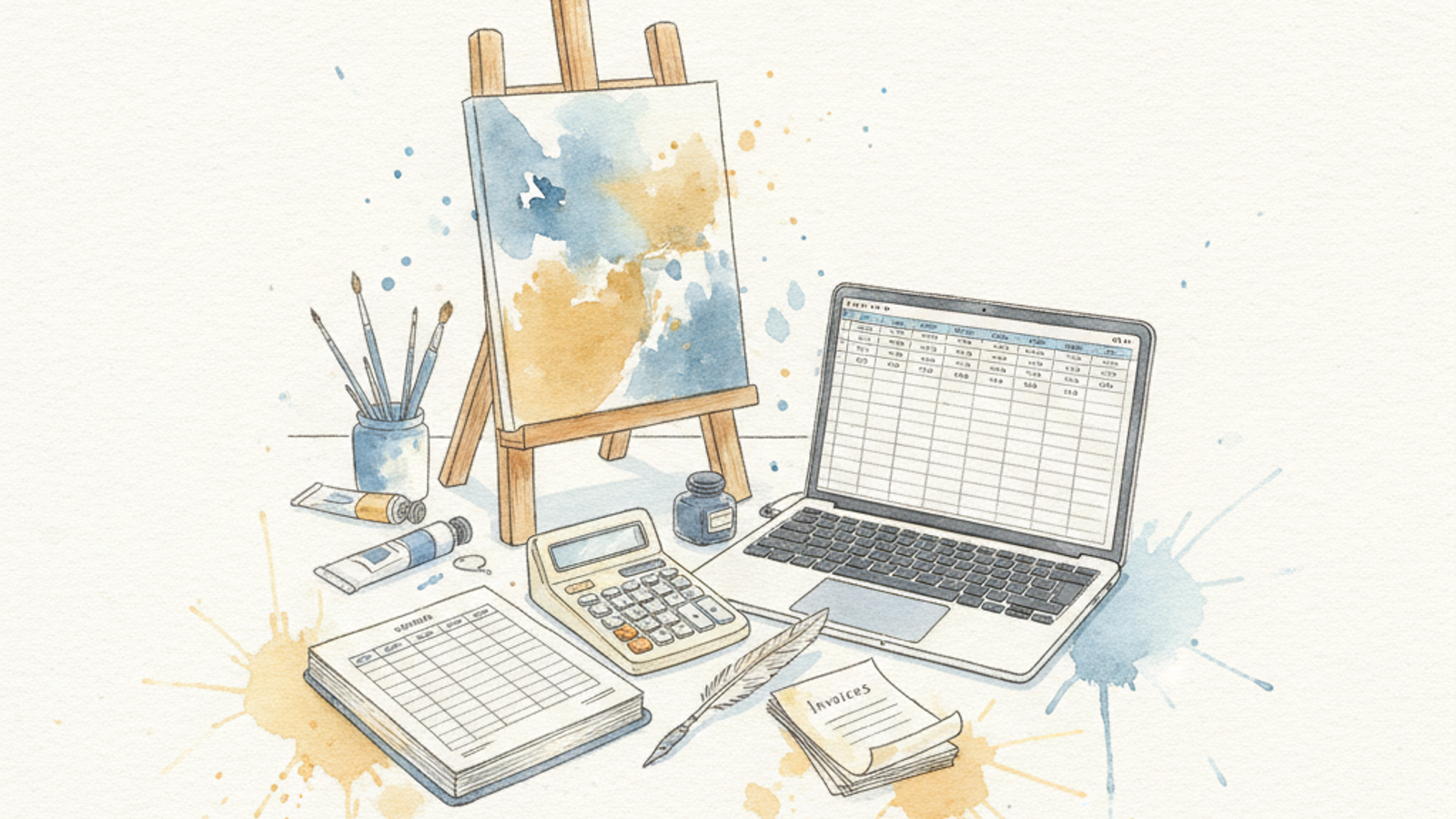 Artist's Guide: Track Your Art Sales & Expenses Without an Accountant cover