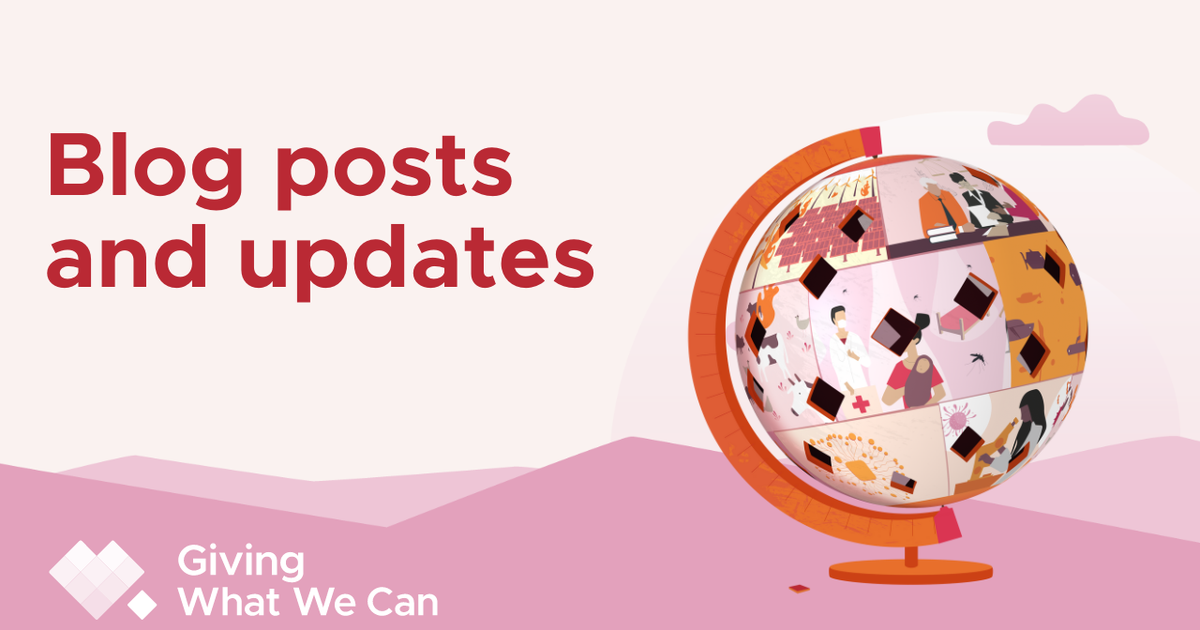 Blog giving what we can