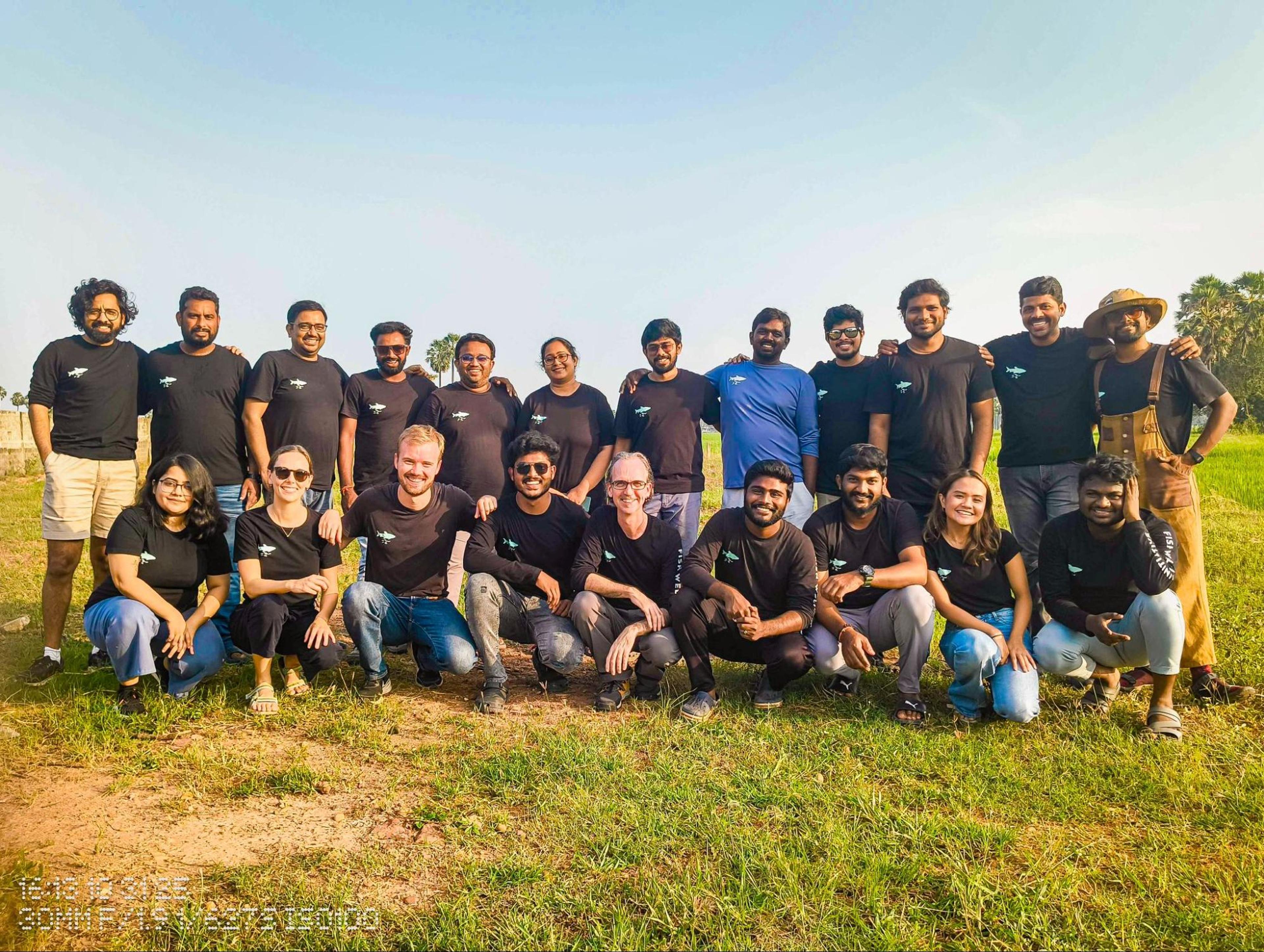 Haven and most of the team at Fish Welfare Initiative today.