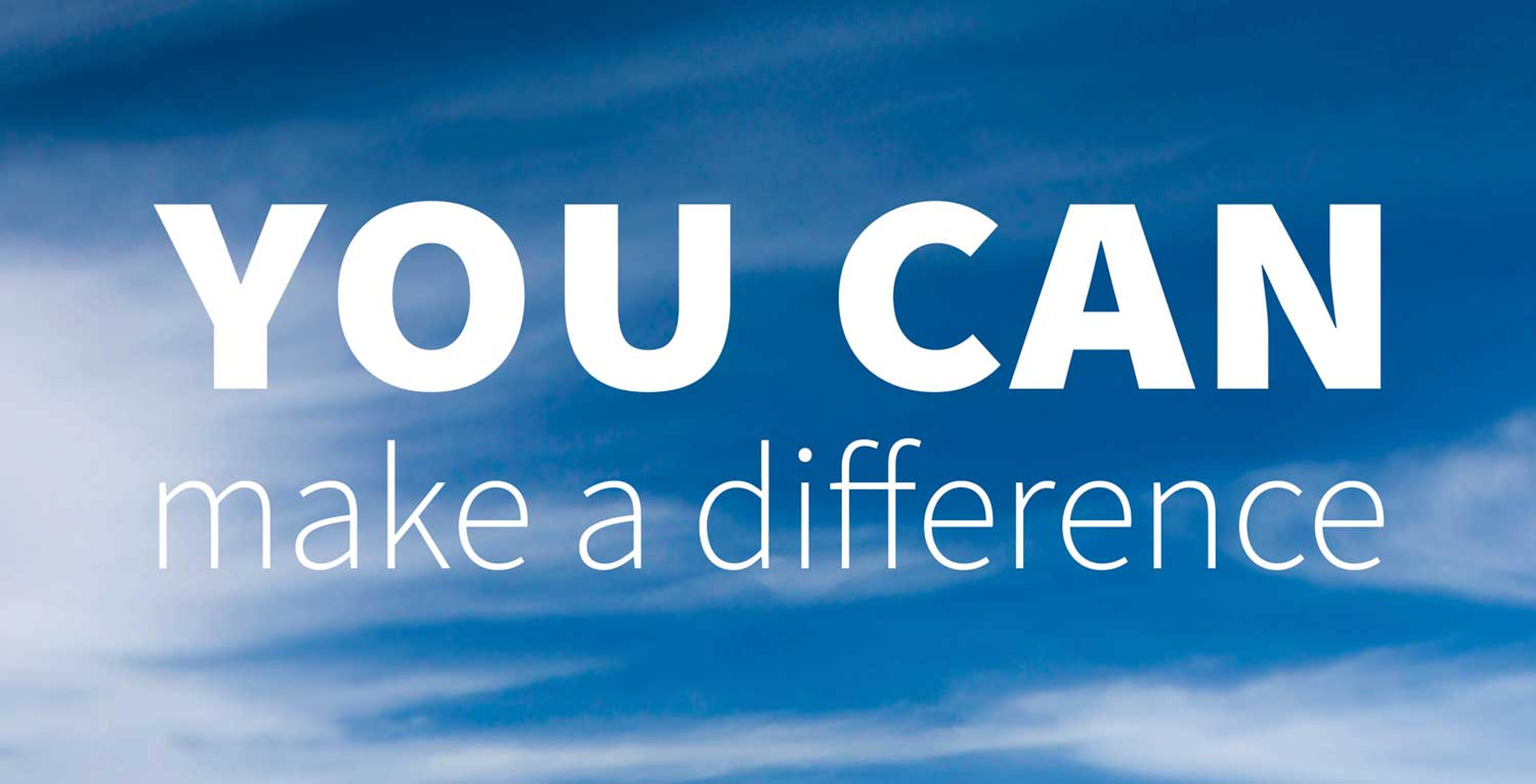 you can make a difference motivational quote
