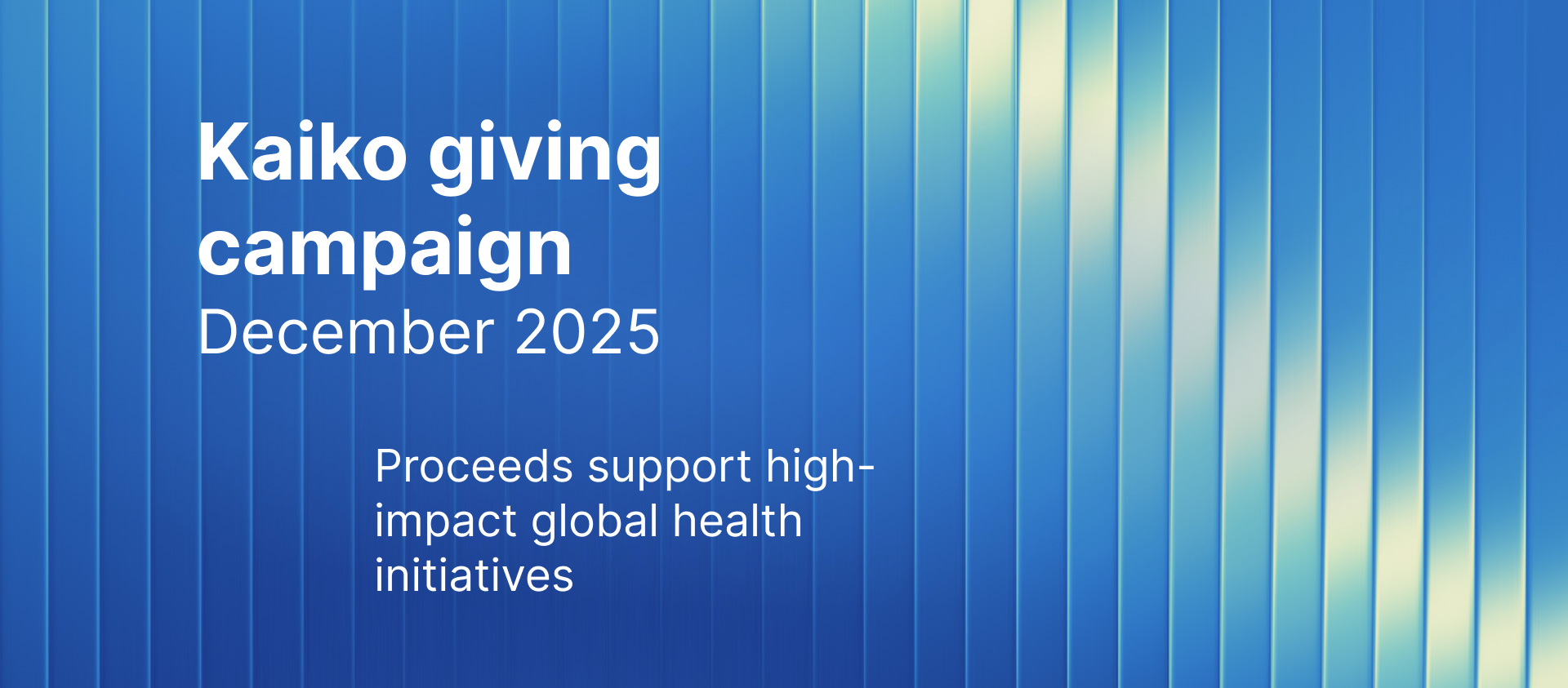 Kaiko Giving Campaign - Dec 25