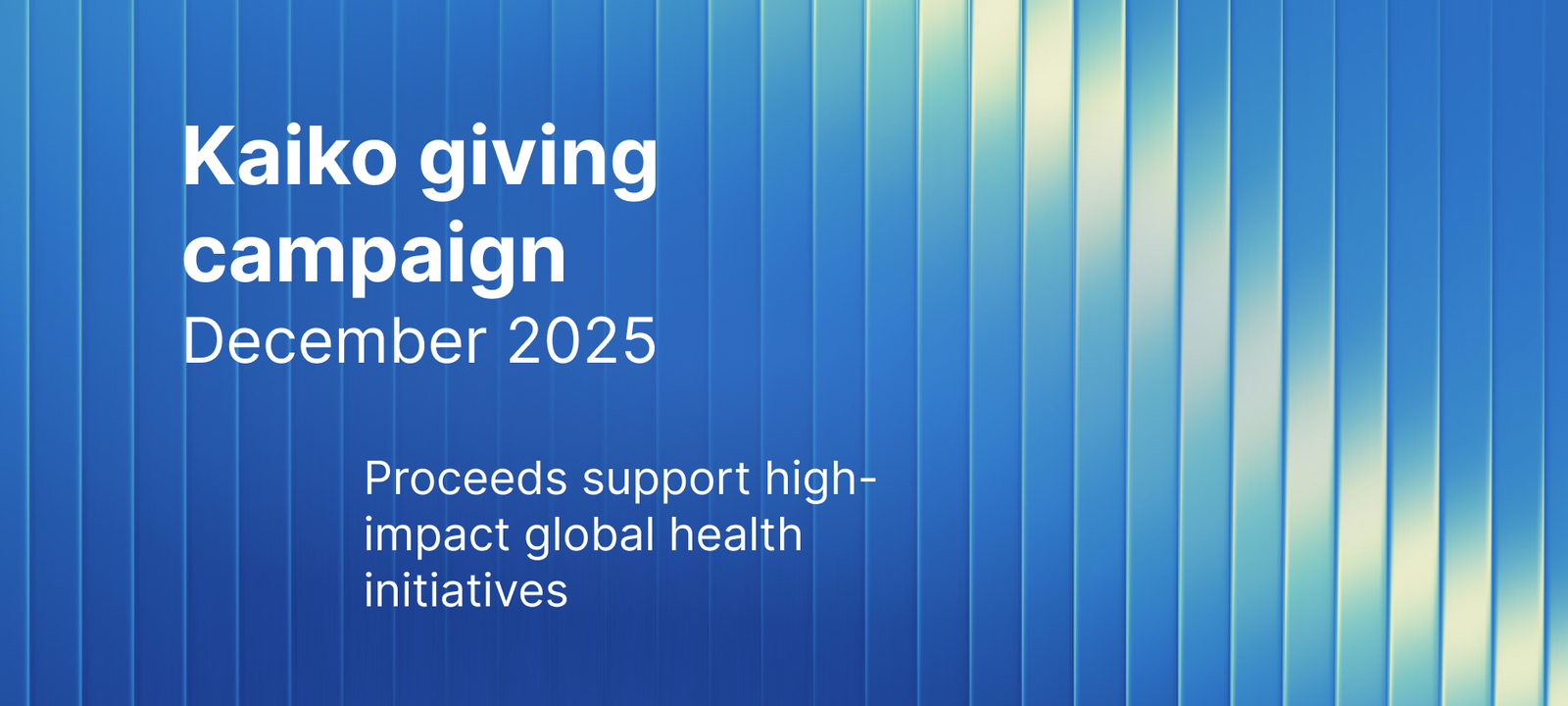 Kaiko Giving Campaign - Dec 25