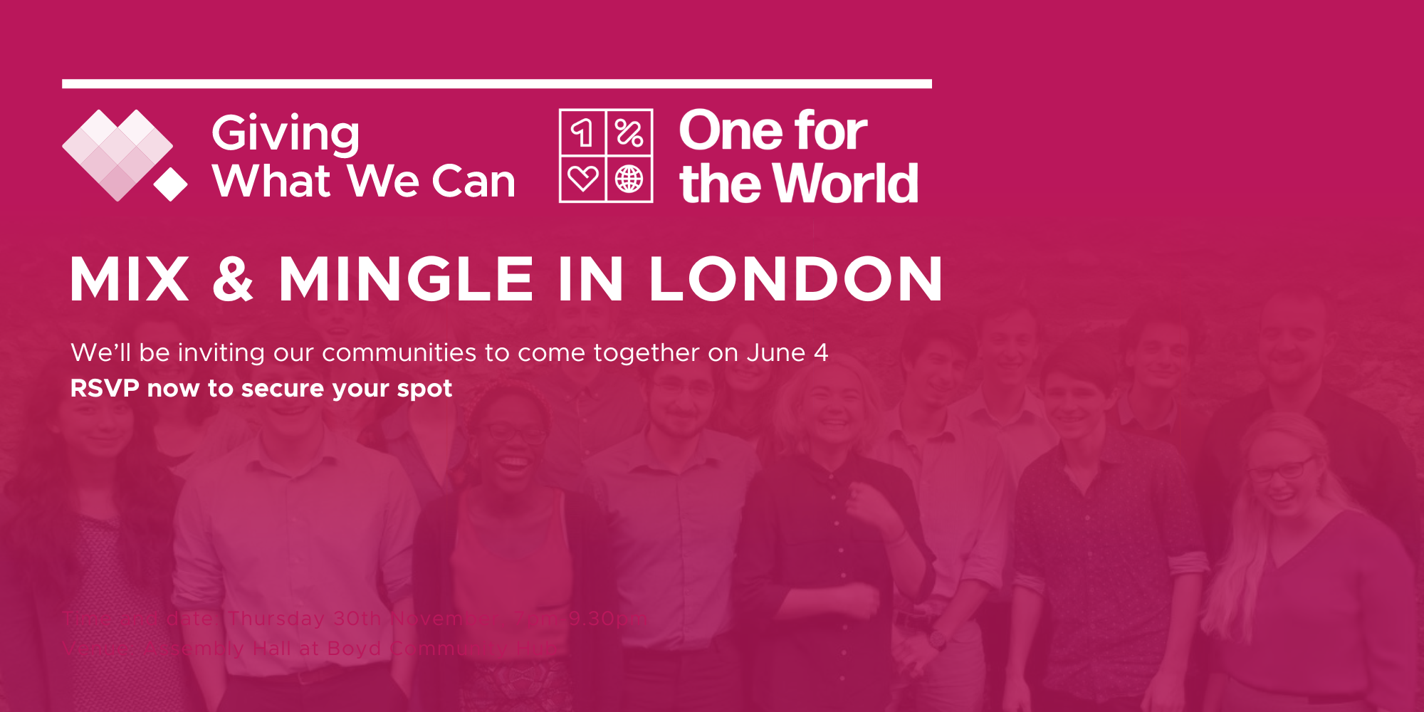 Mix & Mingle in London Fundraiser
