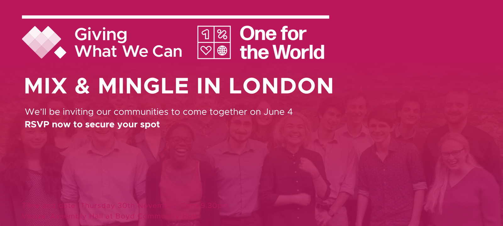 Mix & Mingle in London Fundraiser