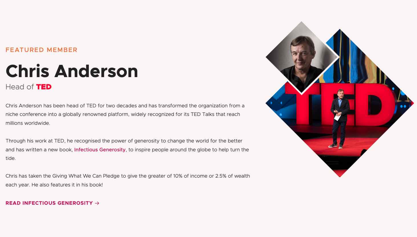 Head of TED Chris Anderson signs new “Wealth Pledge” to give 2.5% of wealth to high-impact charities each year