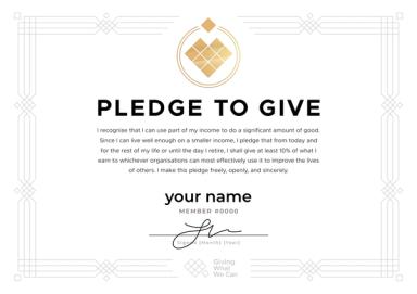 The 🔸10% Pledge · Giving What We Can