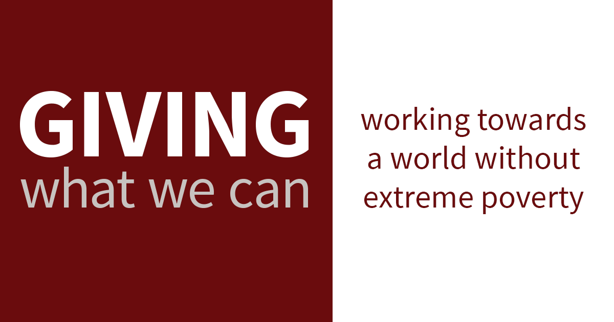 A Statement from Giving What We Can · Giving What We Can