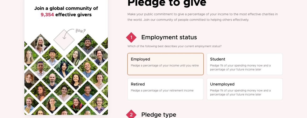 Giving What We Can has a new pledge option!