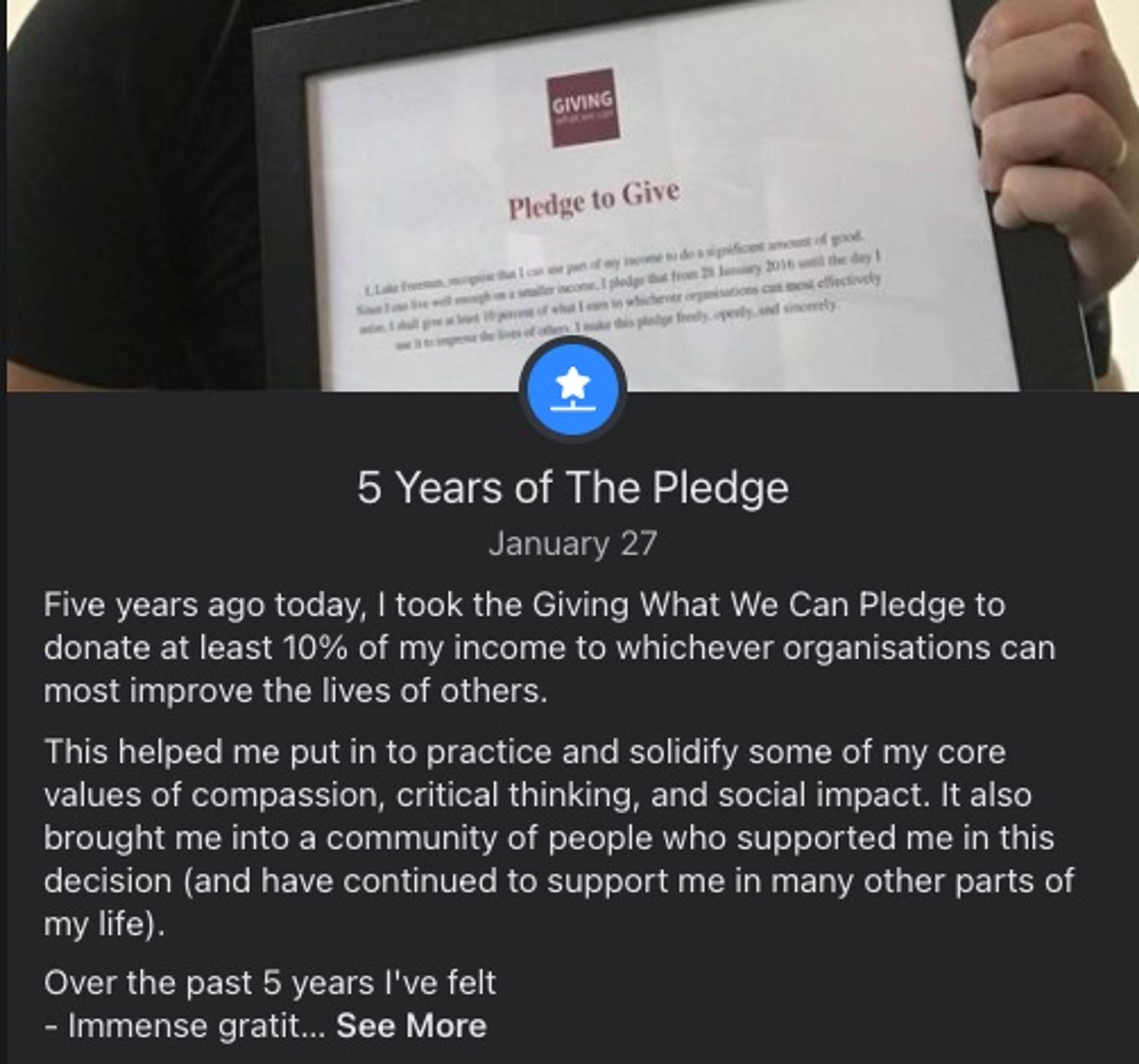 5 Years of the Pledge